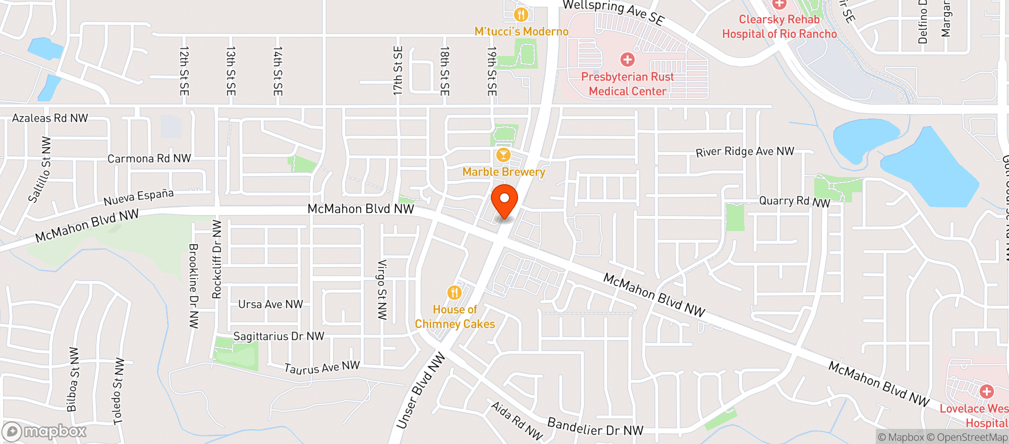 Map showing Circle K