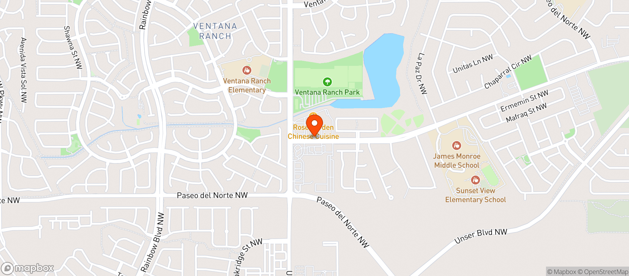 Map showing Paradise Liquors