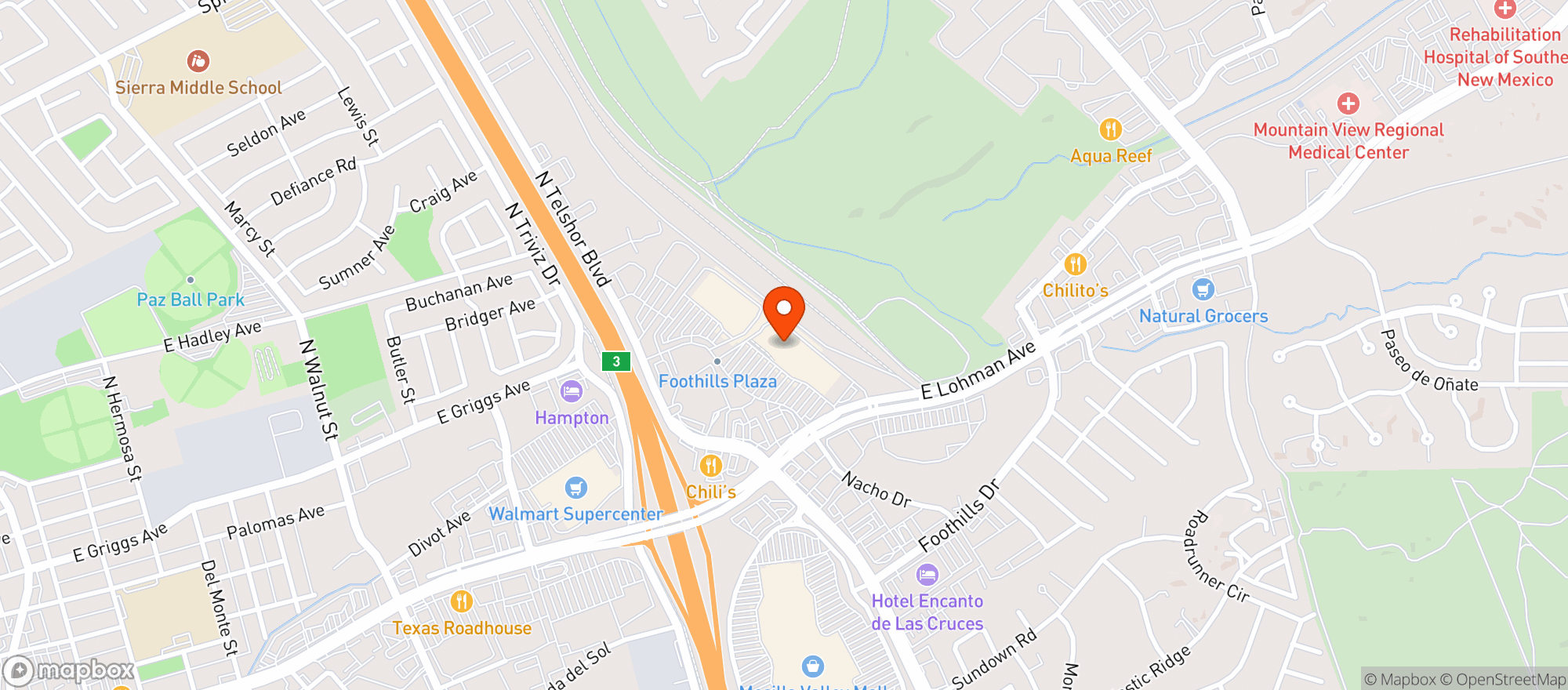 Map showing Target