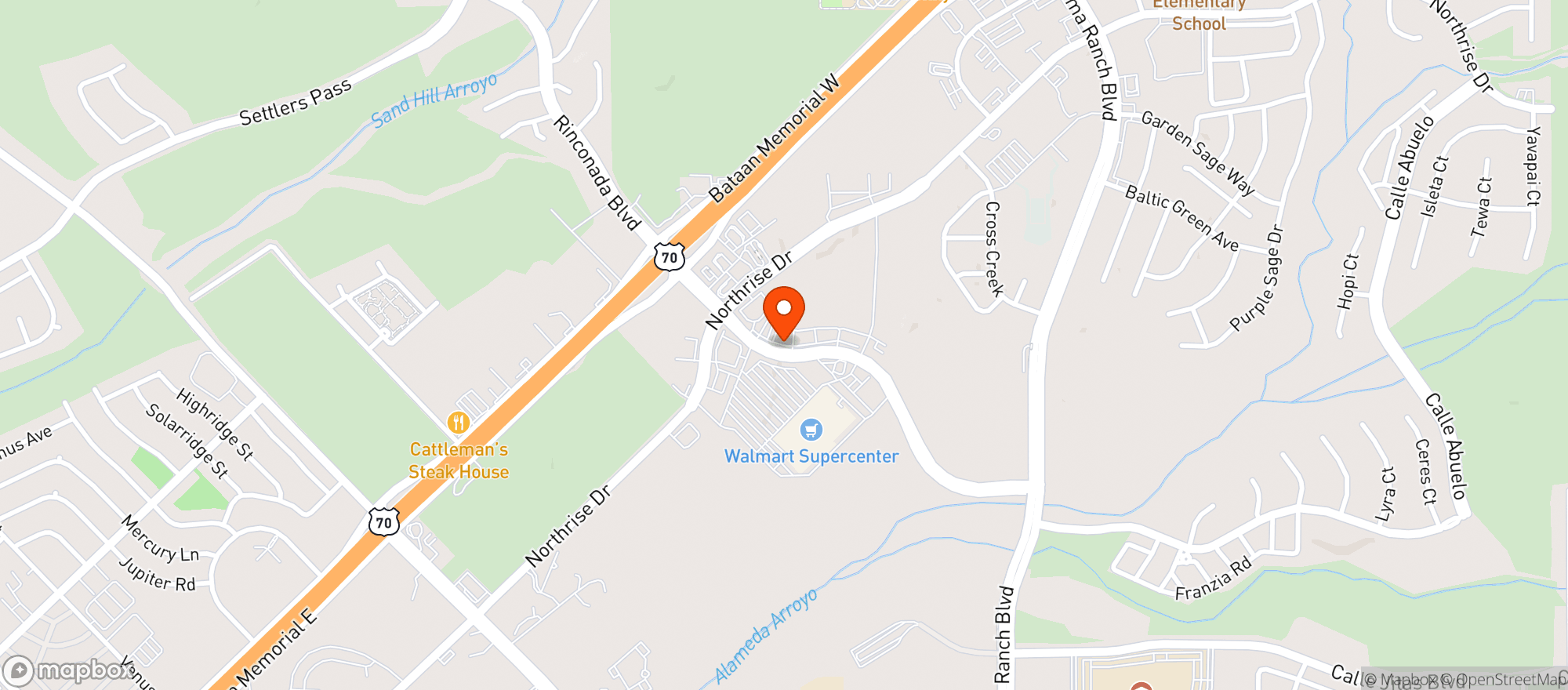 Map showing Gnc