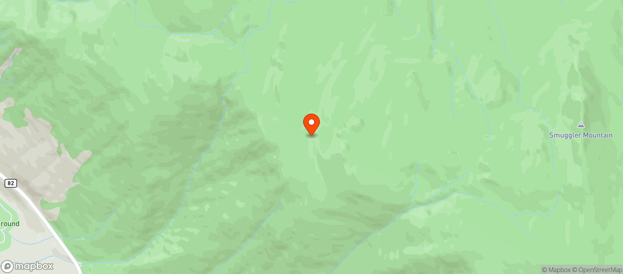 Map showing Elk Camp