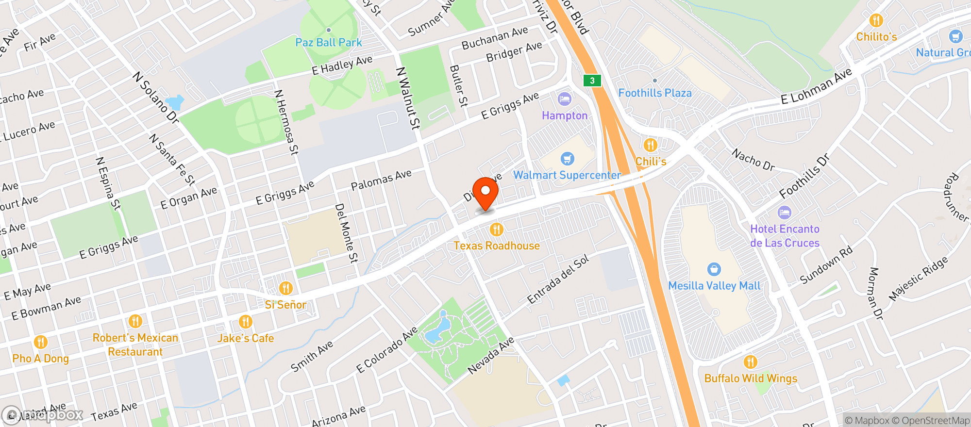 Map showing Jerry Os Billiards & Booze
