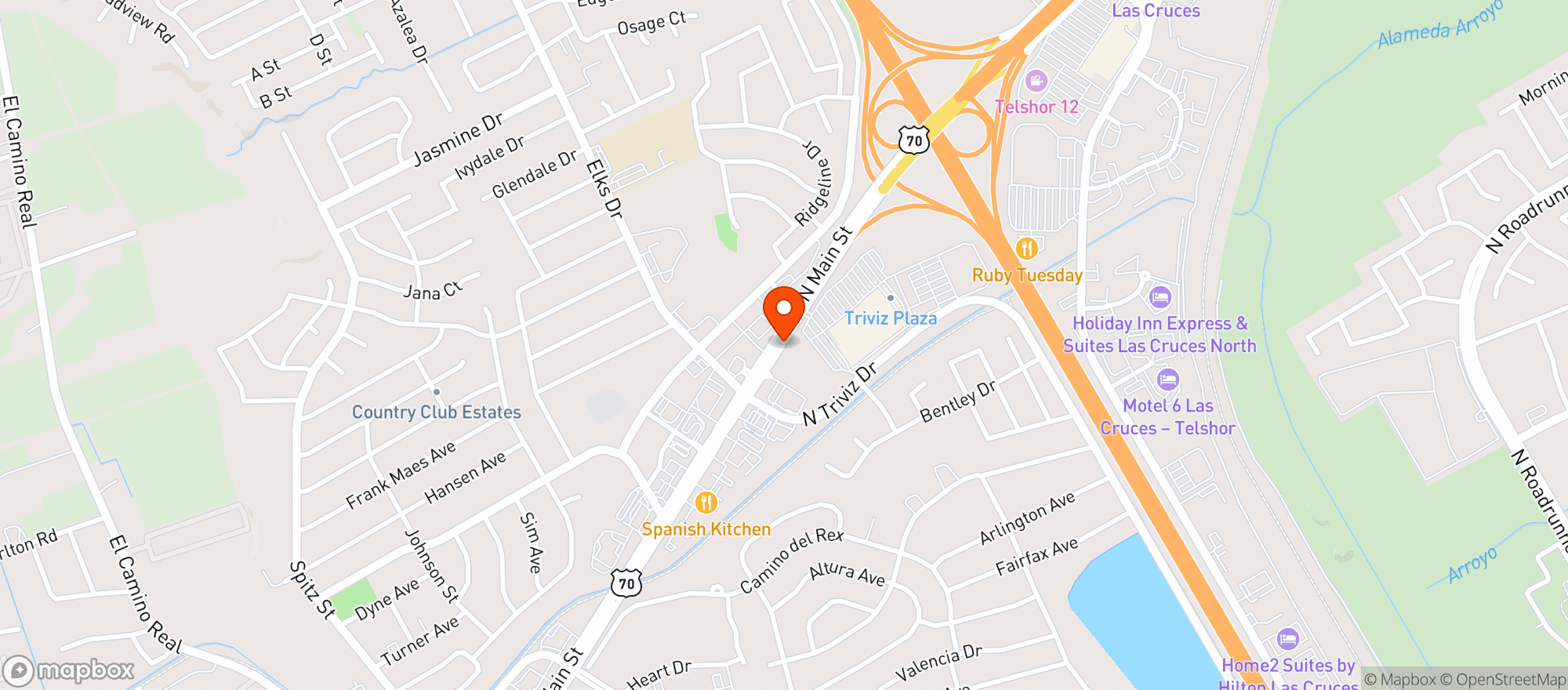 Map showing Walgreens