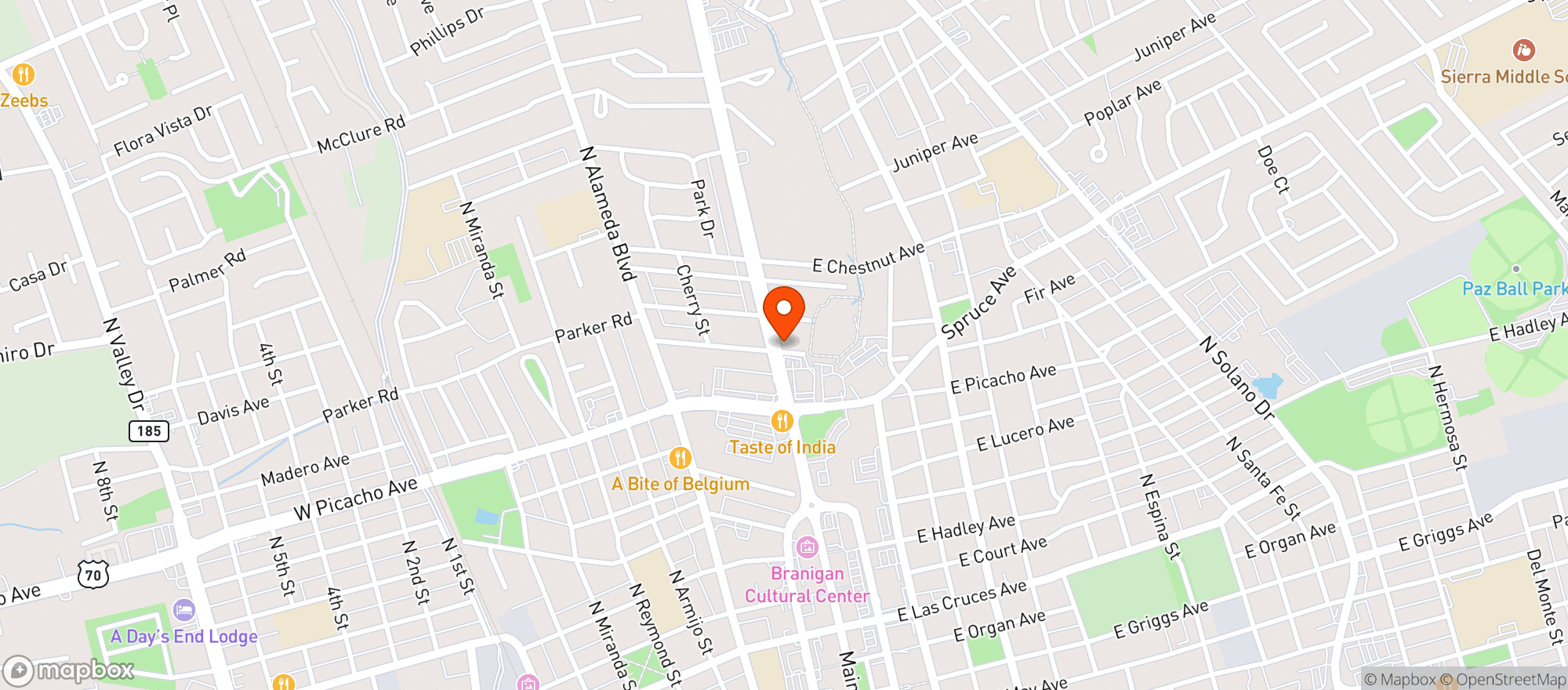 Map showing Yucca Point