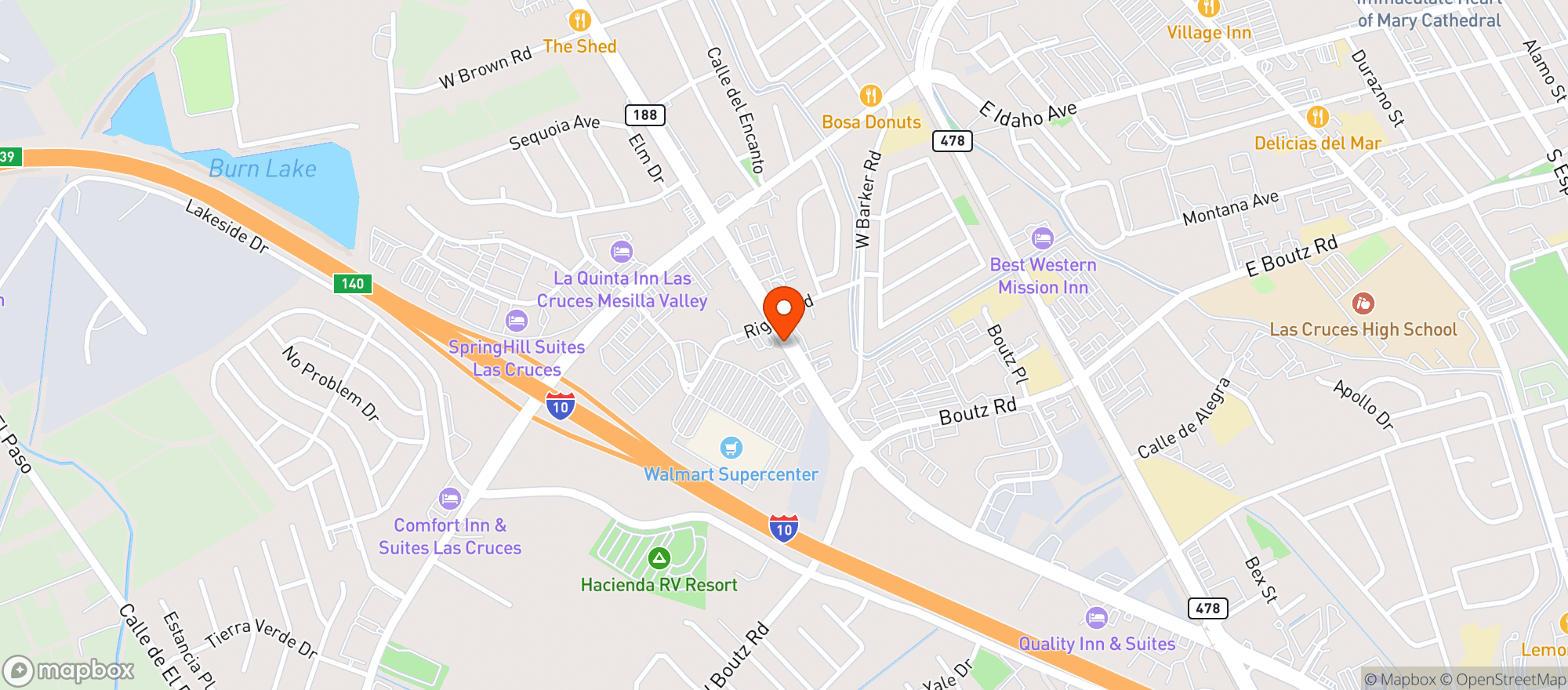 Map showing Walmart Supercenter