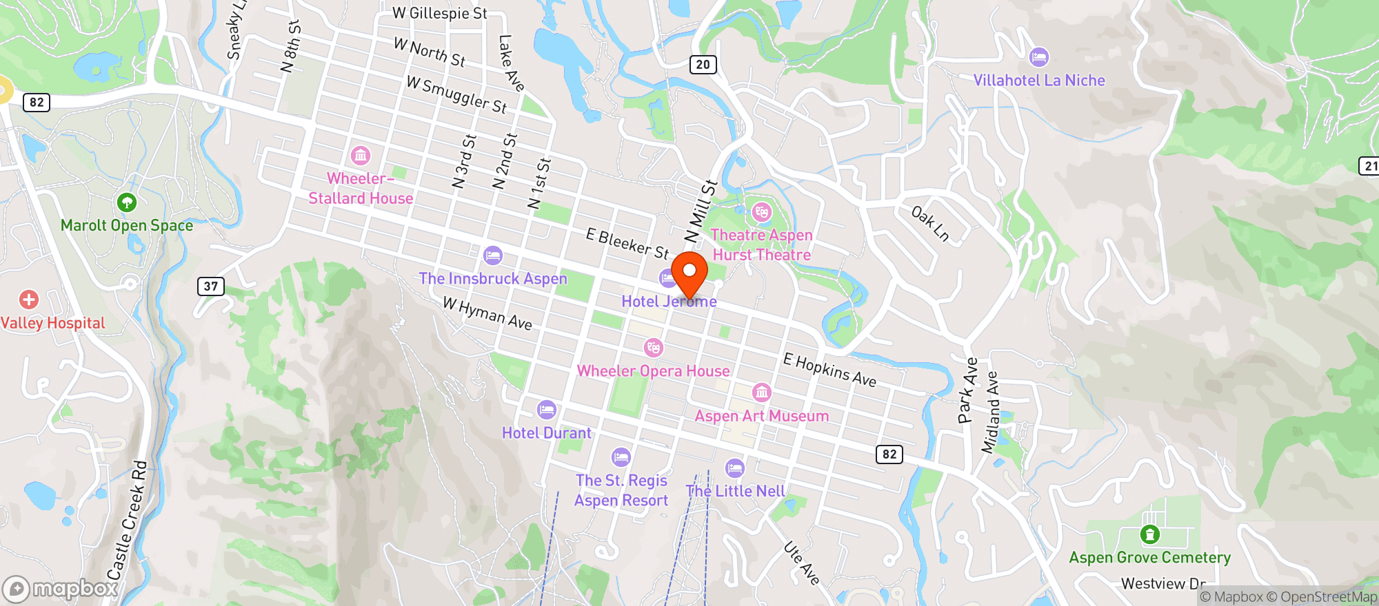Map showing Acquolina Trattoria