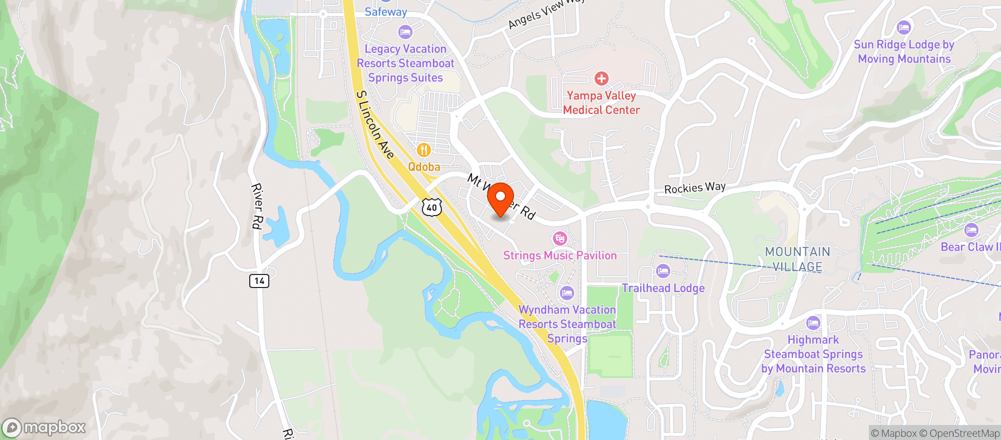 Map showing Stonewall