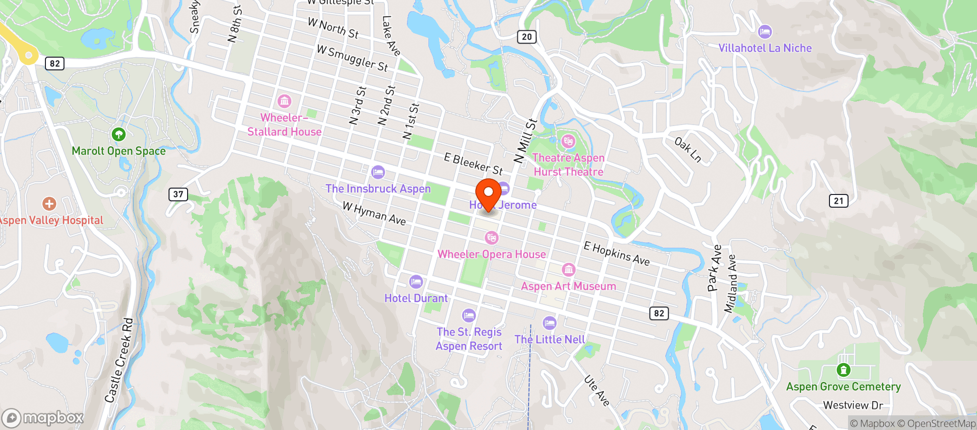 Map showing Steakhouse 316