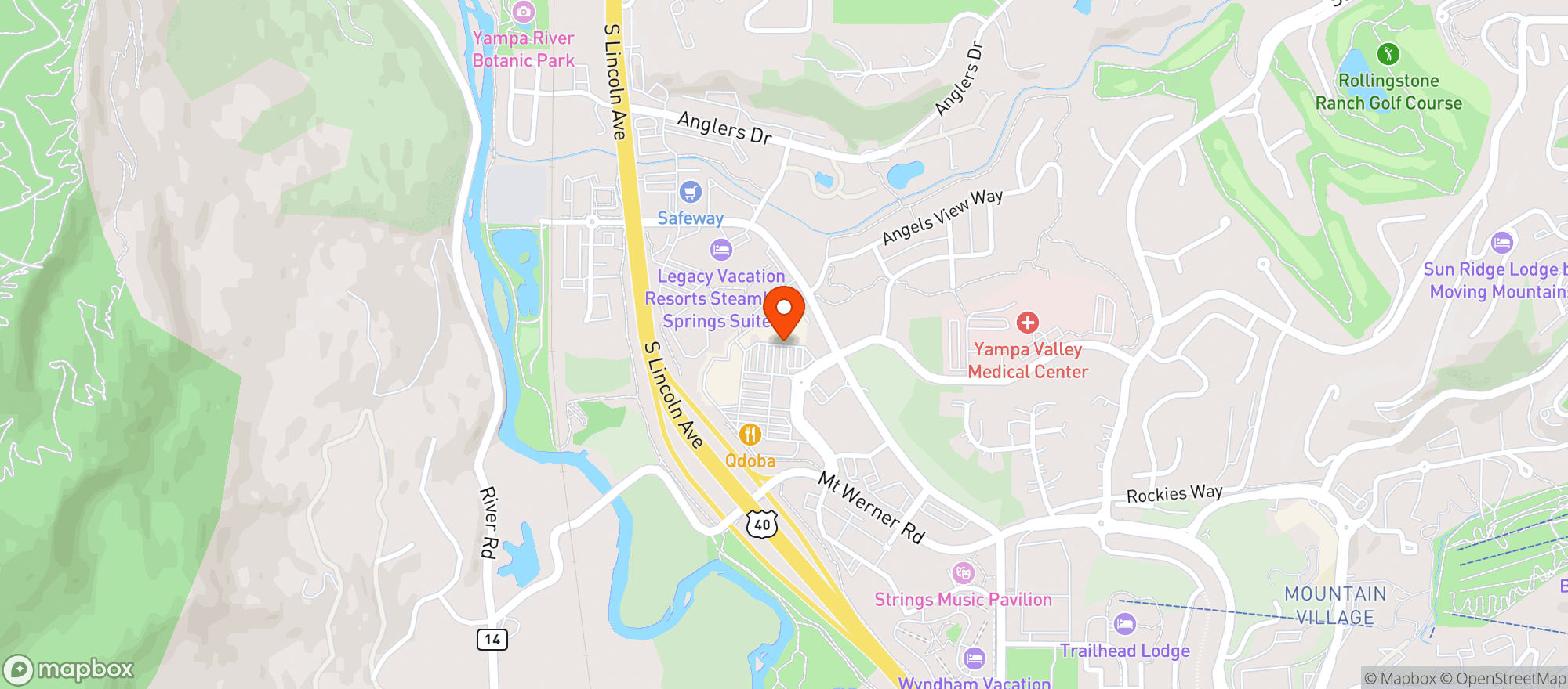 Map showing Kroger City Market