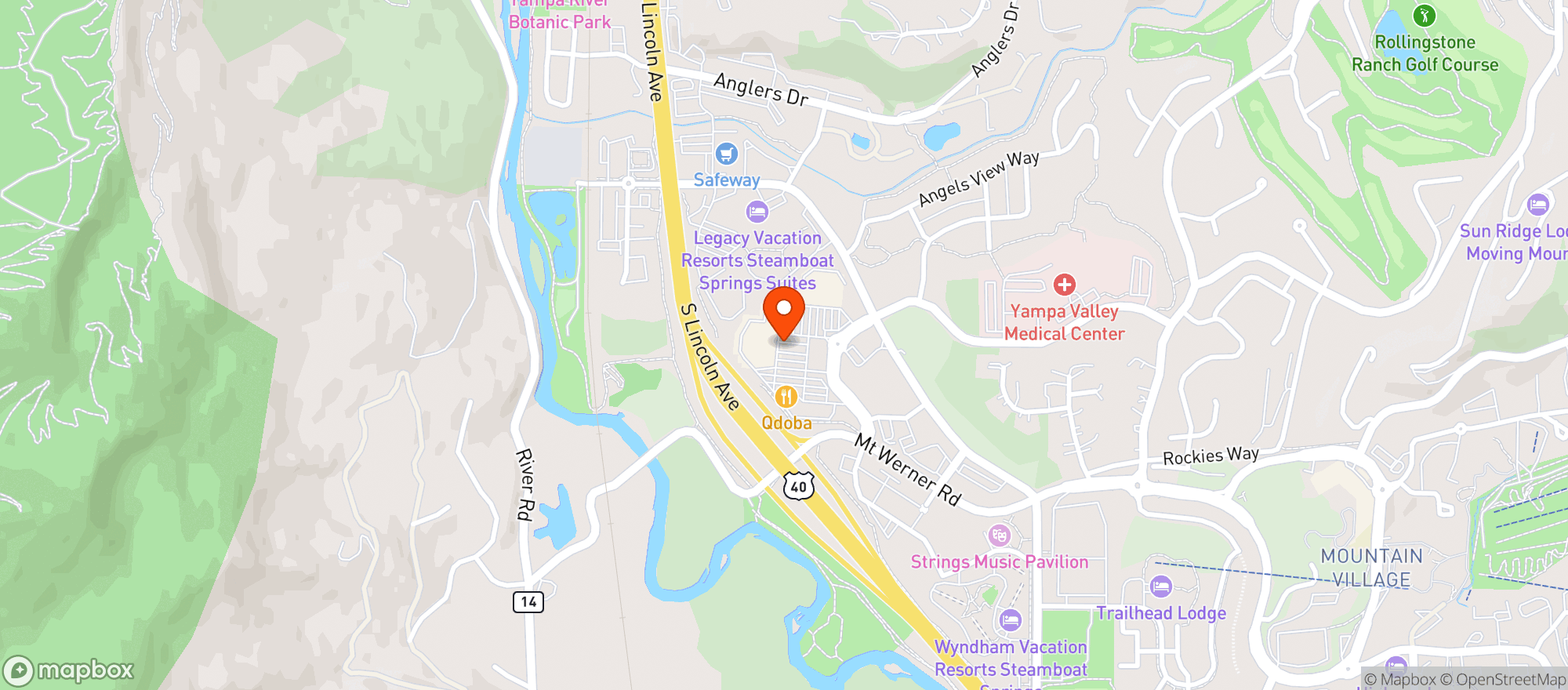 Map showing Central Park Liquors