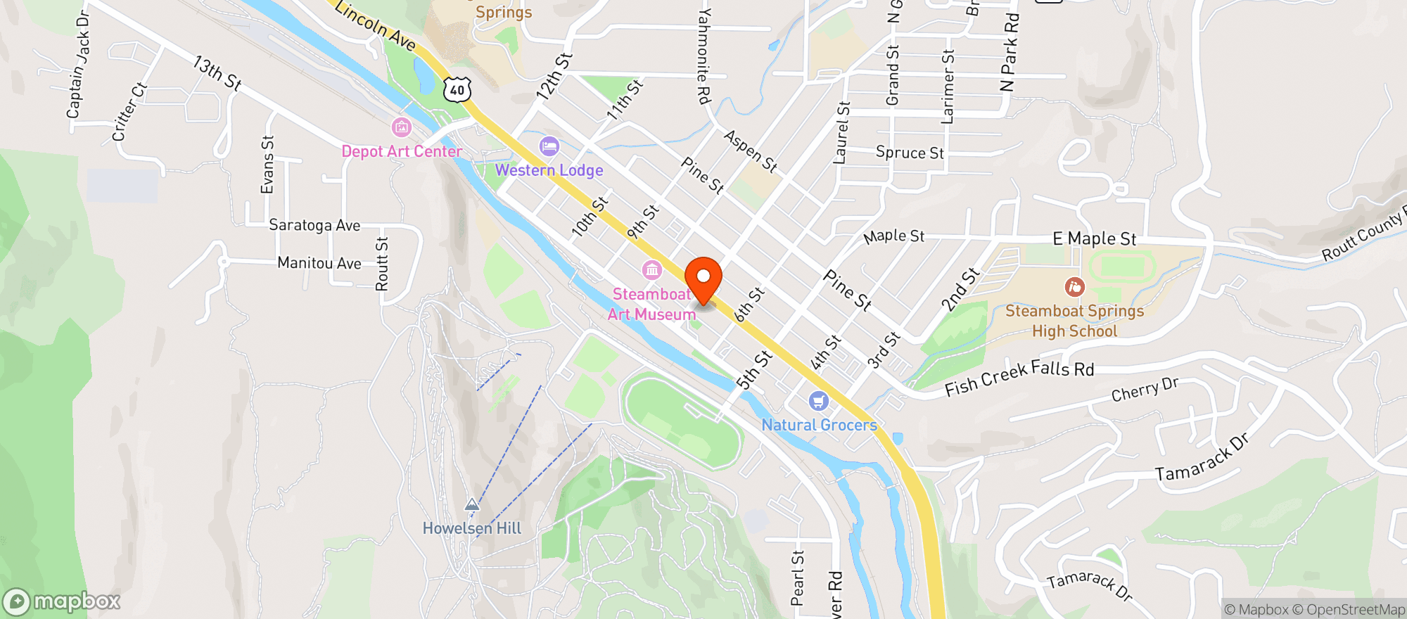 Map showing The Barley Tap & Tavern