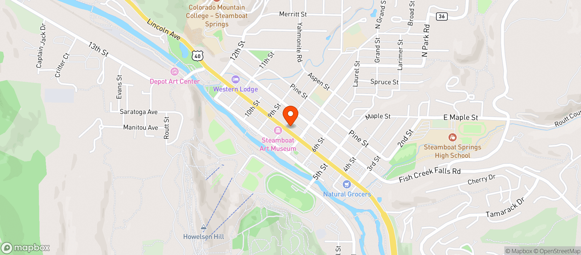 Map showing Johnny B  Goods Diner