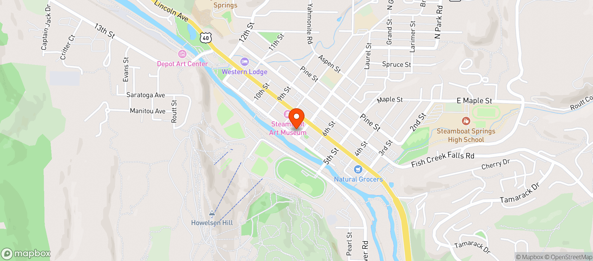 Map showing Brass Kitchen & Bar