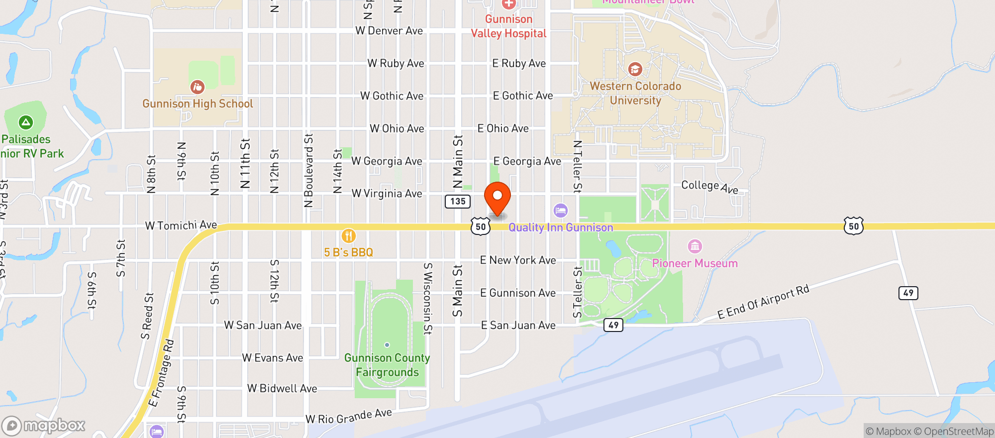 Map showing Wet Grocer Liquor