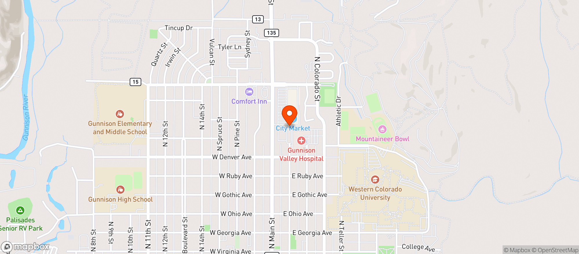 Map showing Secret Creek Spirits