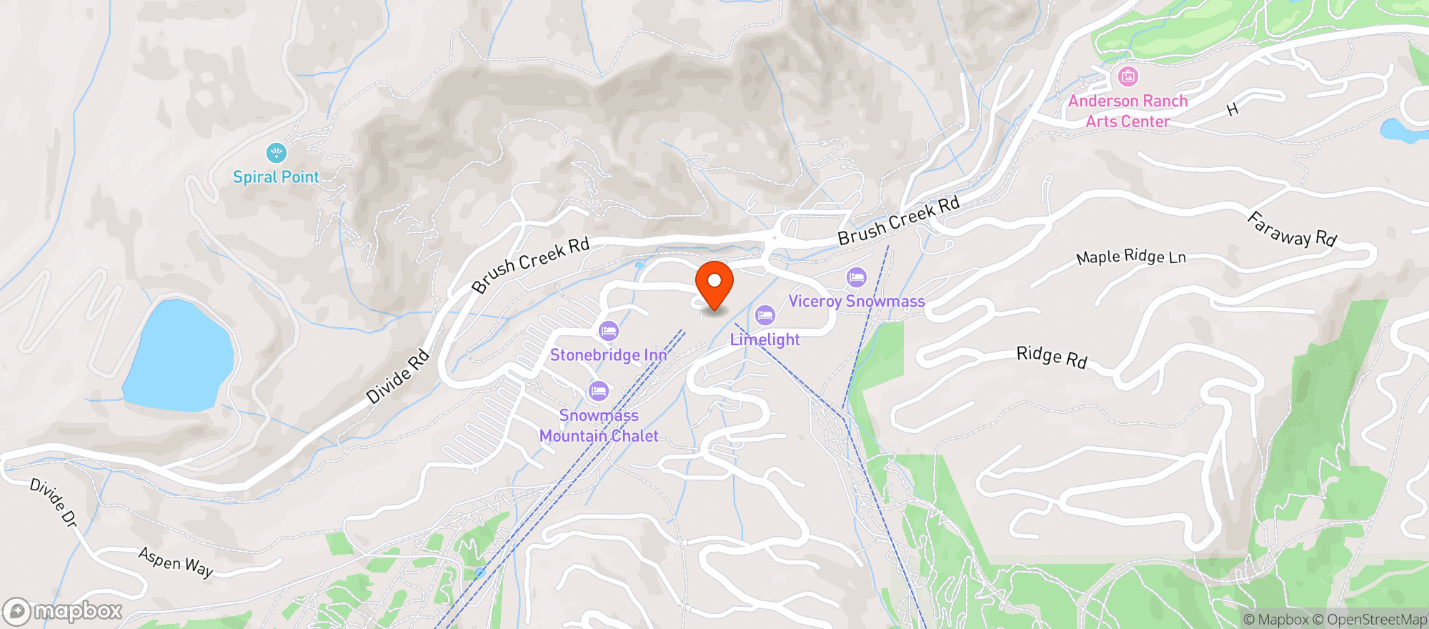 Map showing Kenichi Snowmass