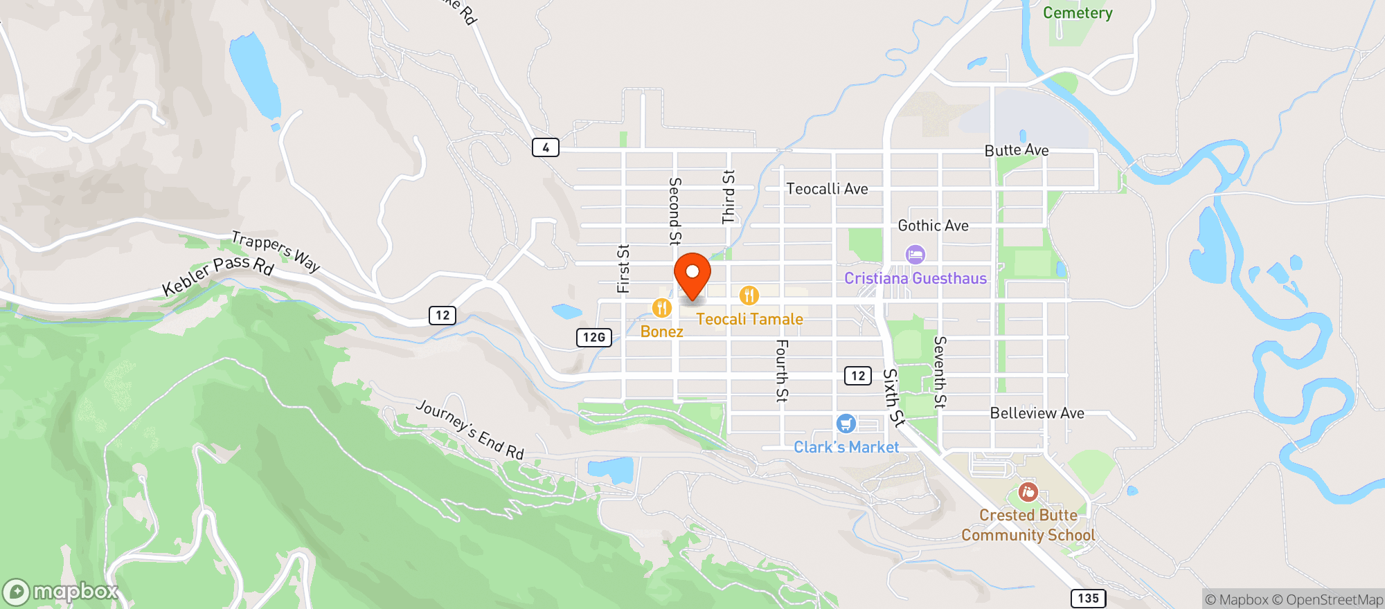 Map showing Elk Ave Prime