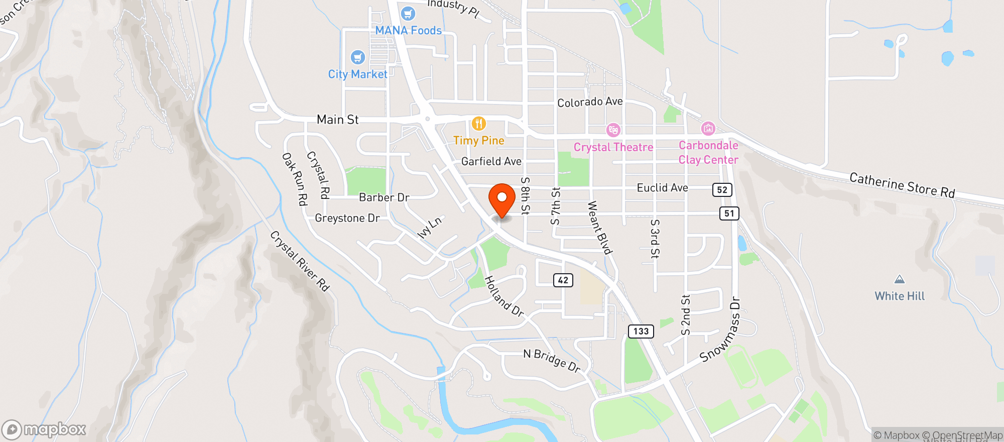 Map showing Rhumba girl liquors