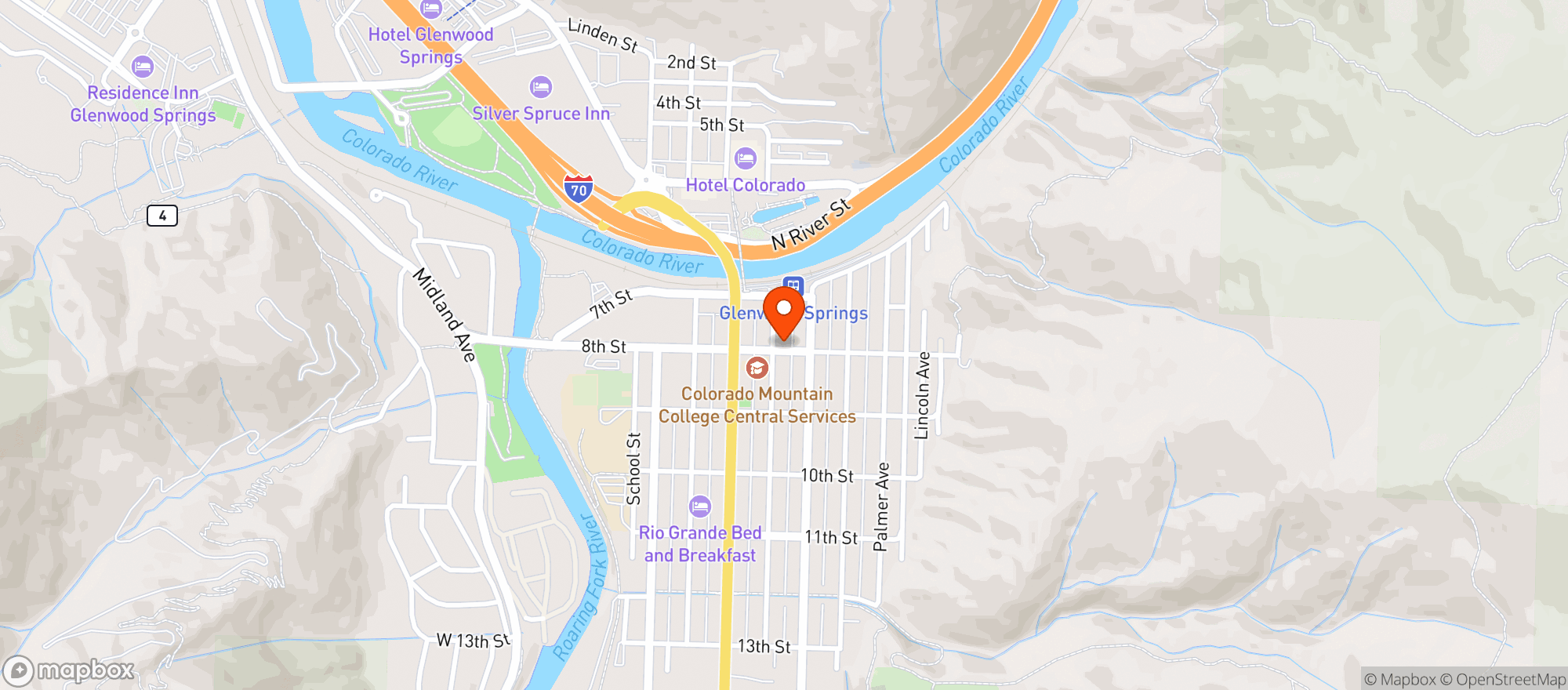 Map showing Cooper Wine & Spirits