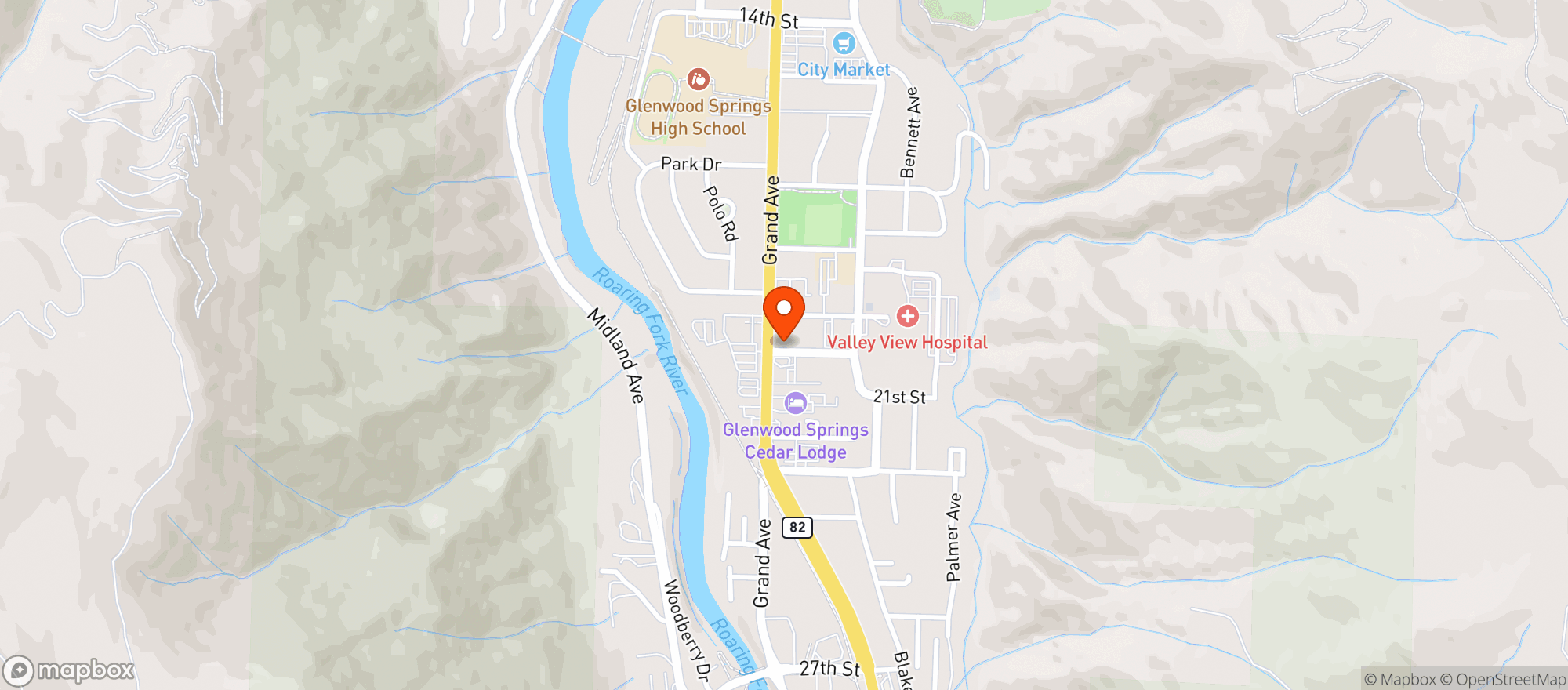 Map showing 1918 Grand Liquors
