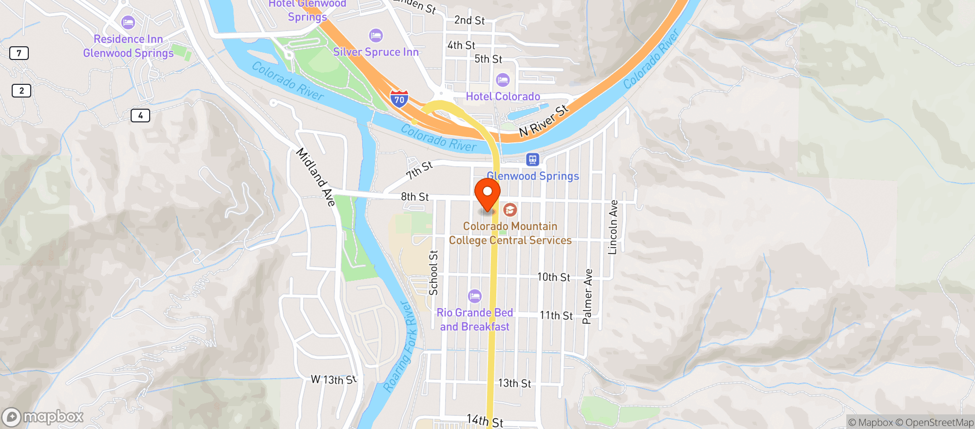 Map showing Native Son