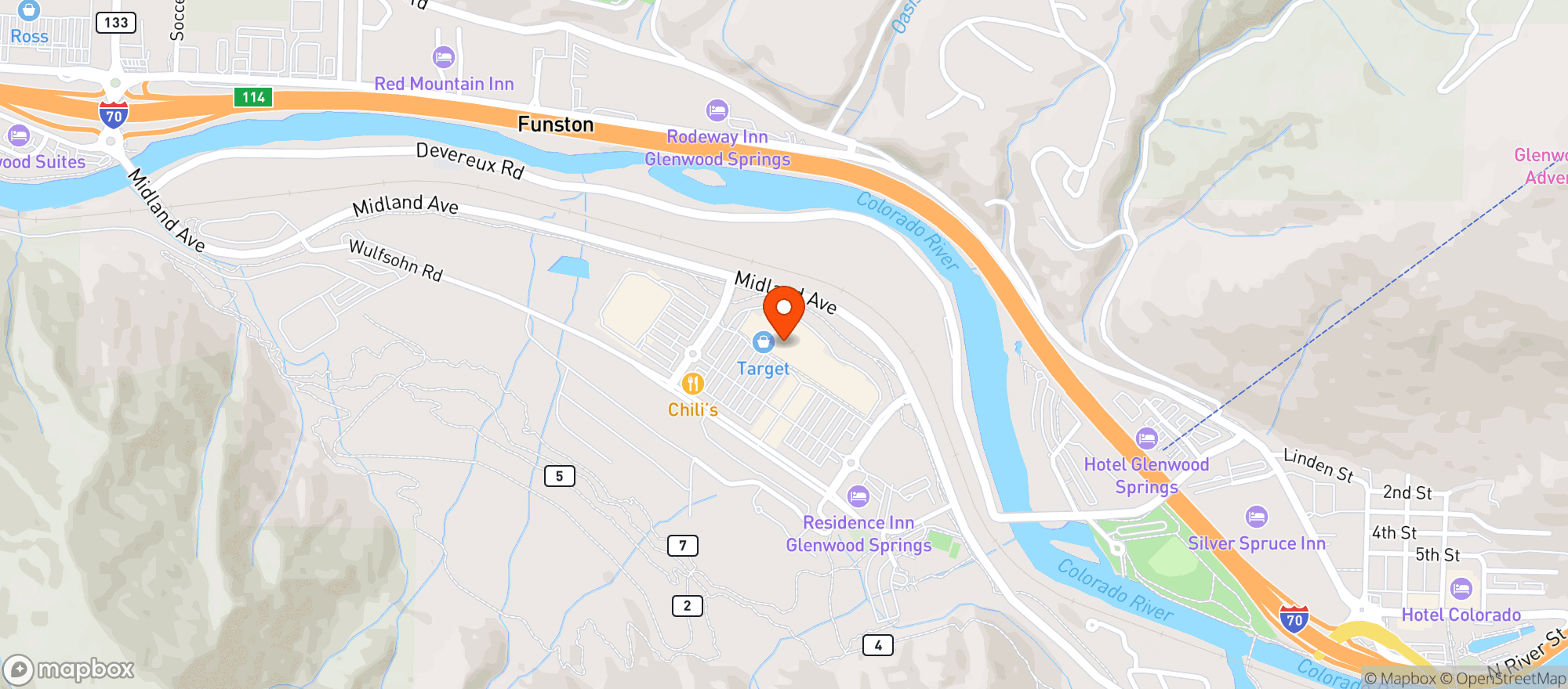 Map showing Target Store #2029