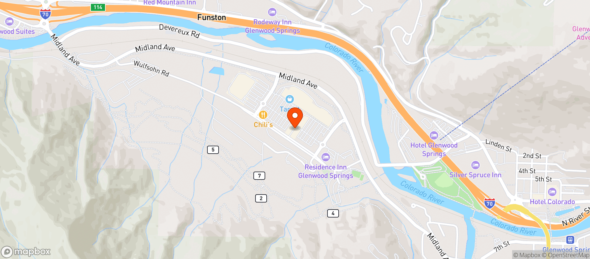 Map showing Red Mountain Wine & Spirits