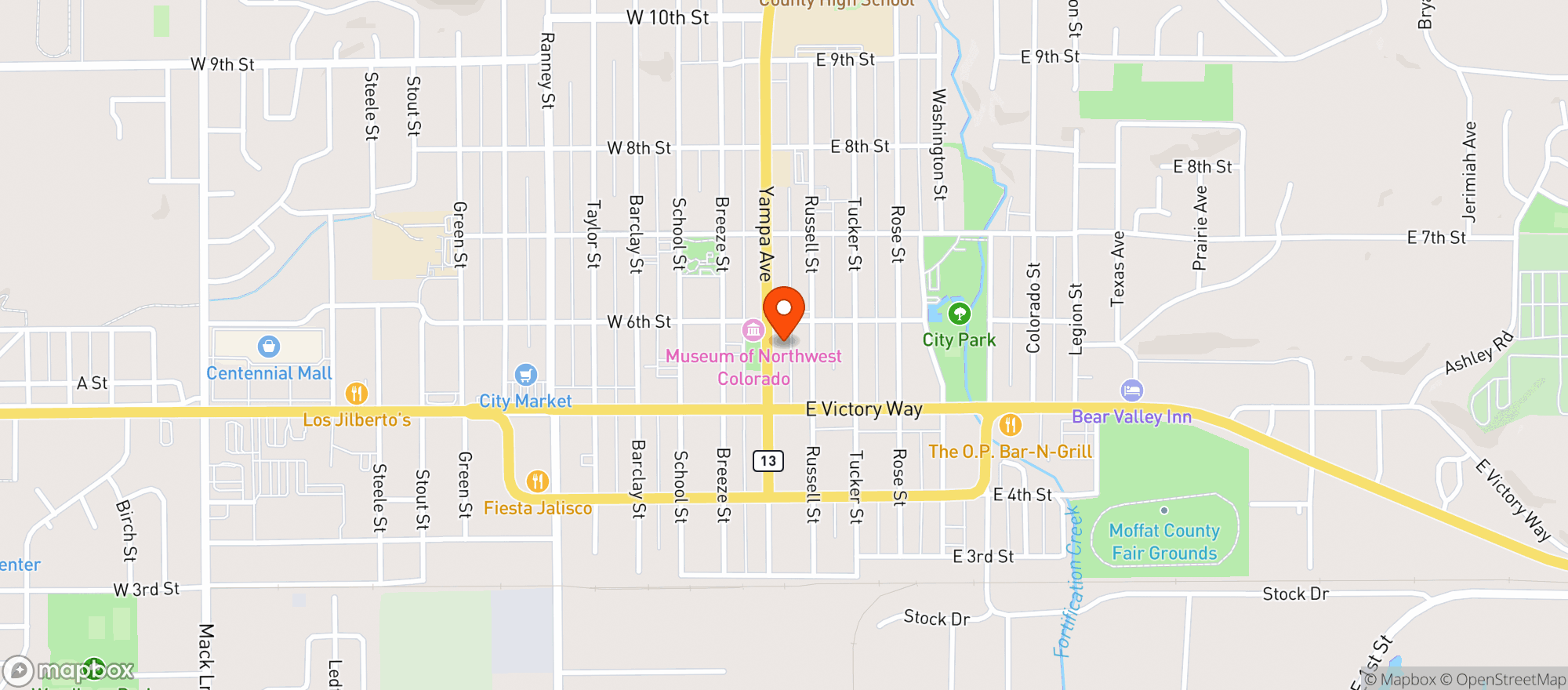 Map showing Kitchen a la More