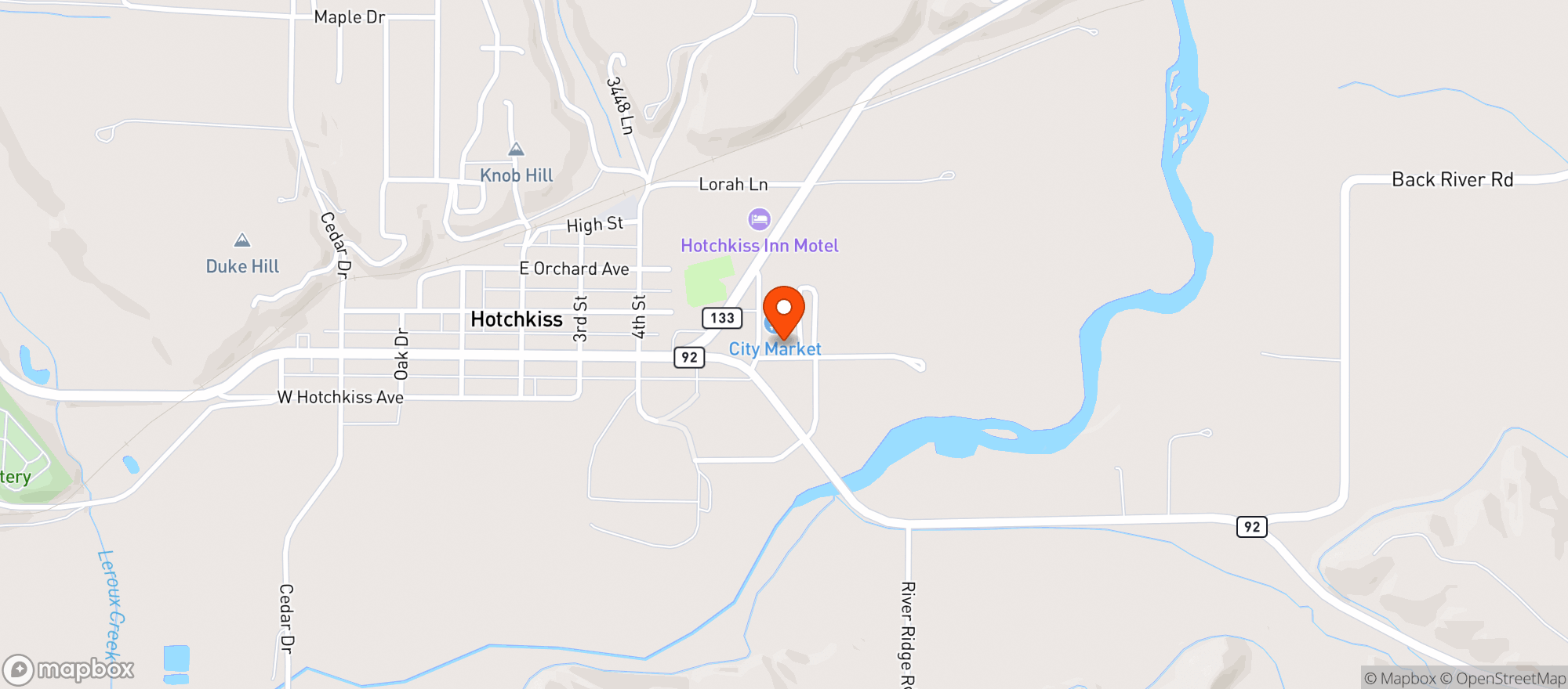 Map showing Tri R Liquor