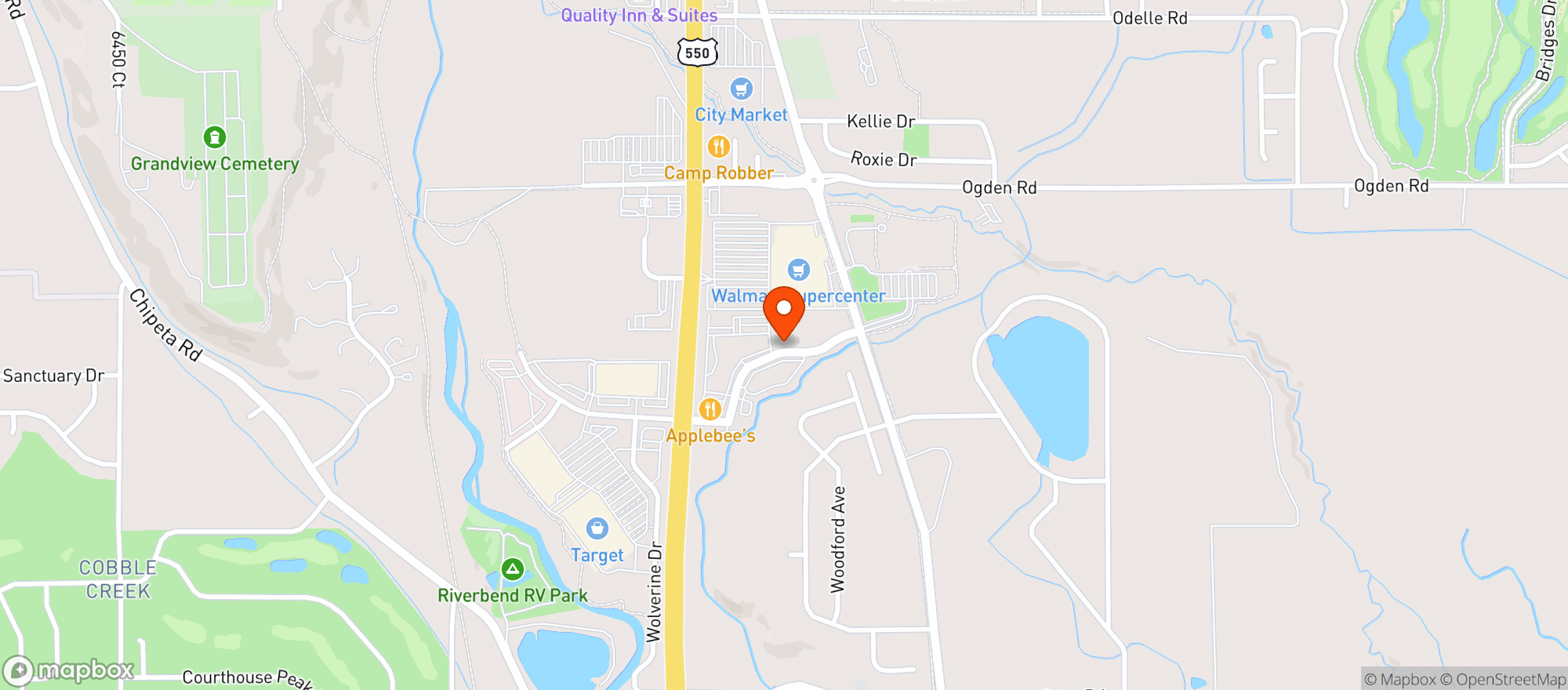 Map showing The Liquor Store