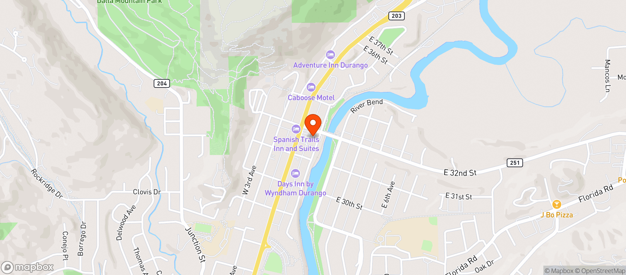 Map showing Kroger City Market