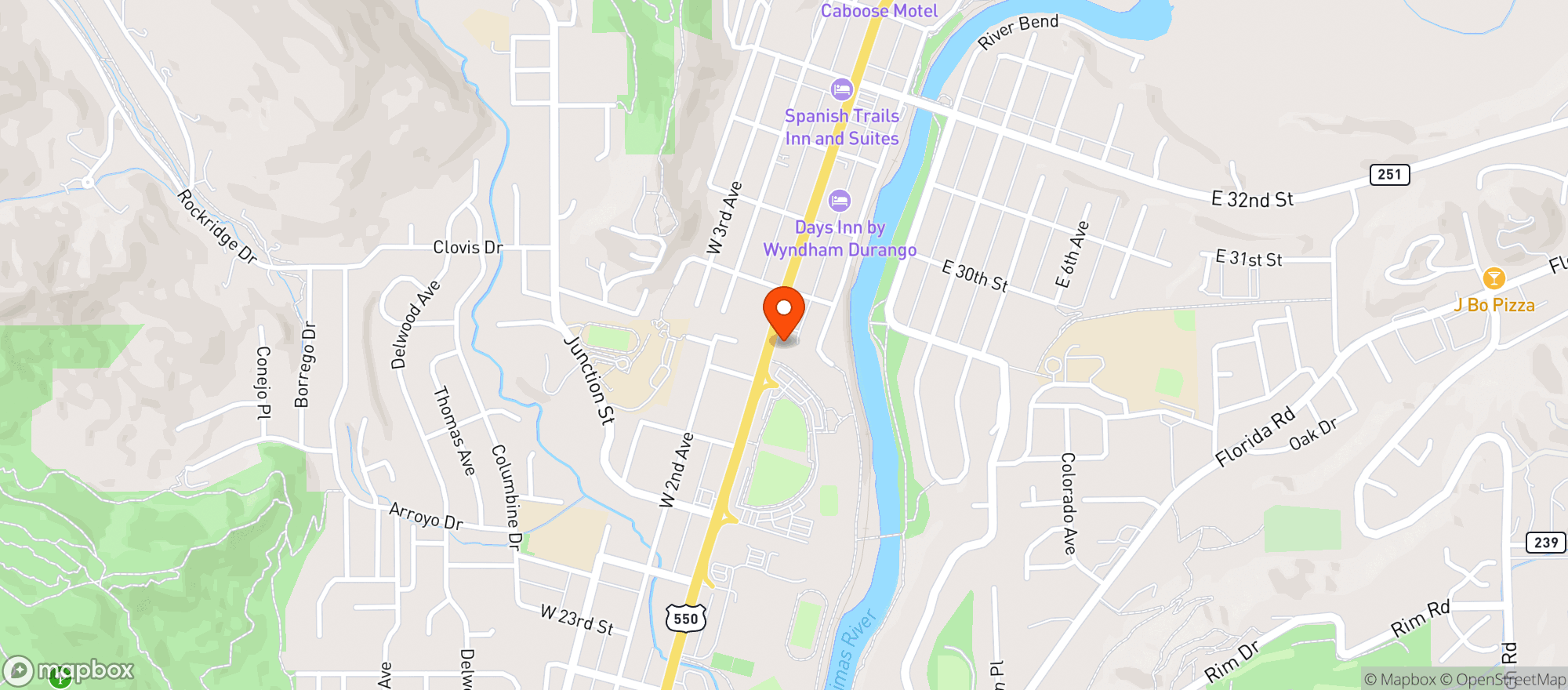 Map showing Nourish - Macro friendly prepared meals