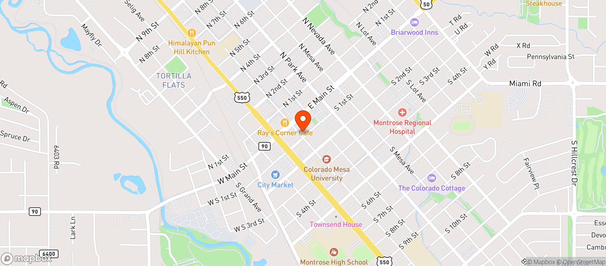 Map showing Rathbone Hotel And Palo #0