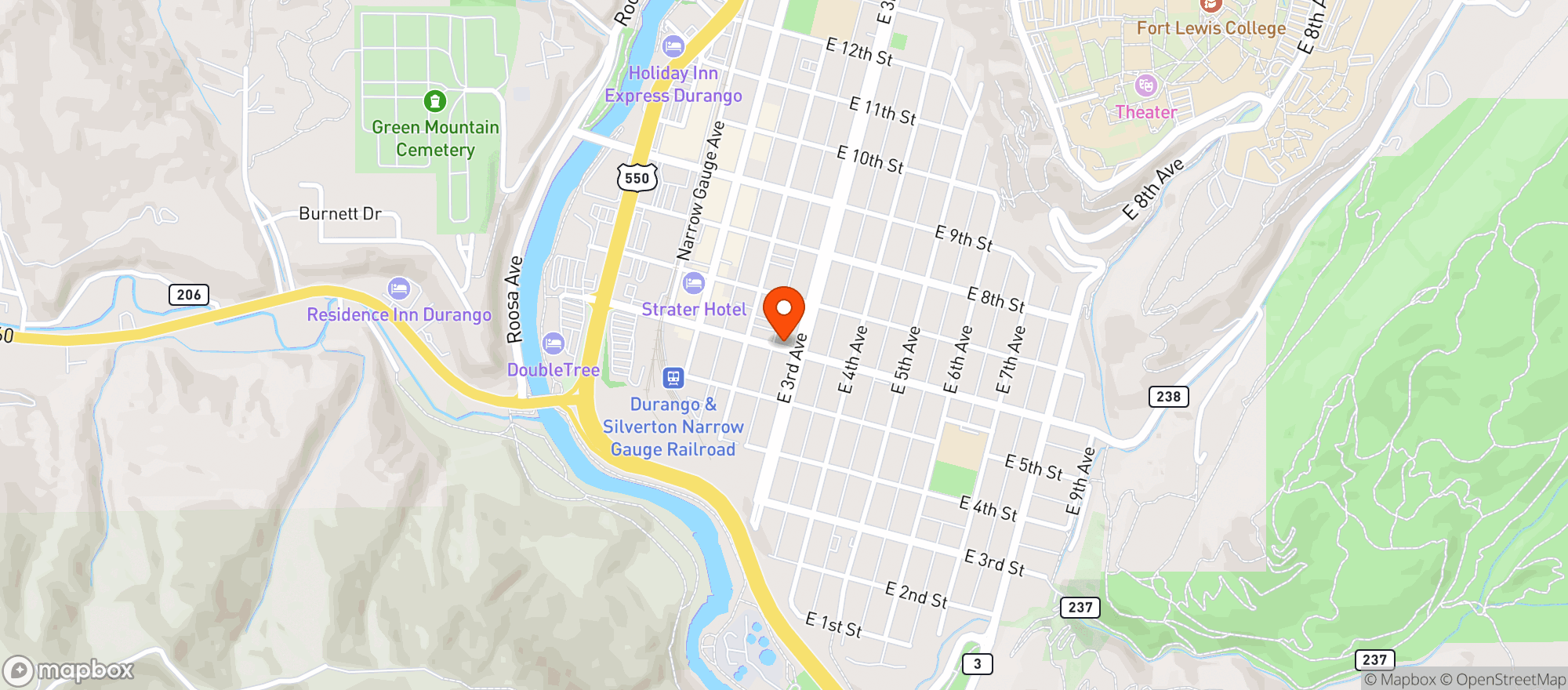 Map showing 6th Street Liquors