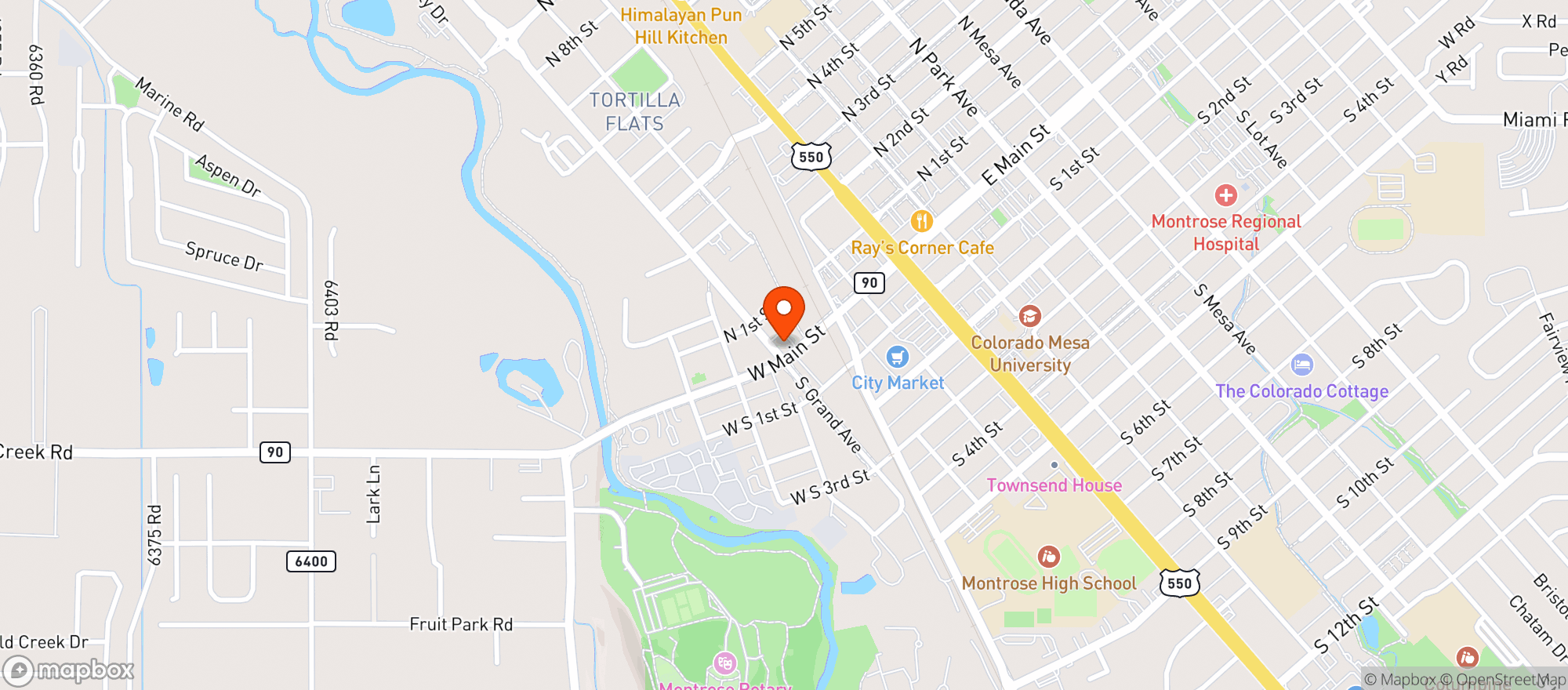 Map showing Storm King Distilling Co.