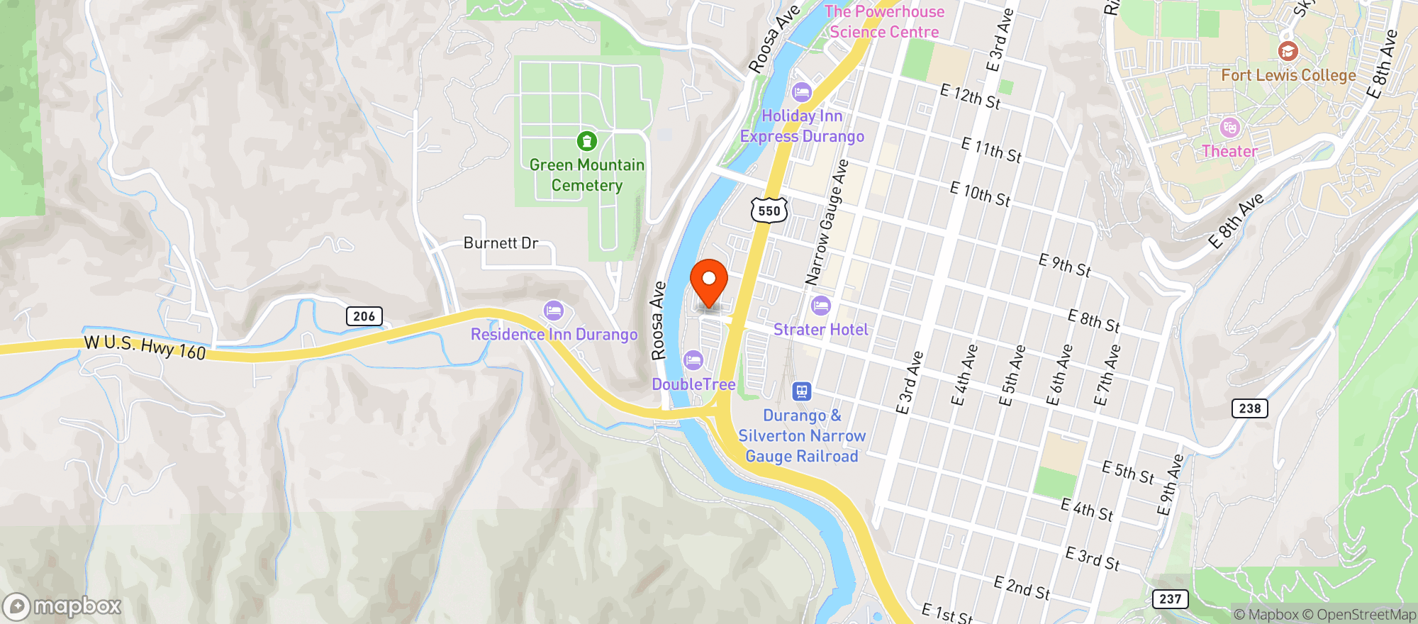 Map showing Albertsons