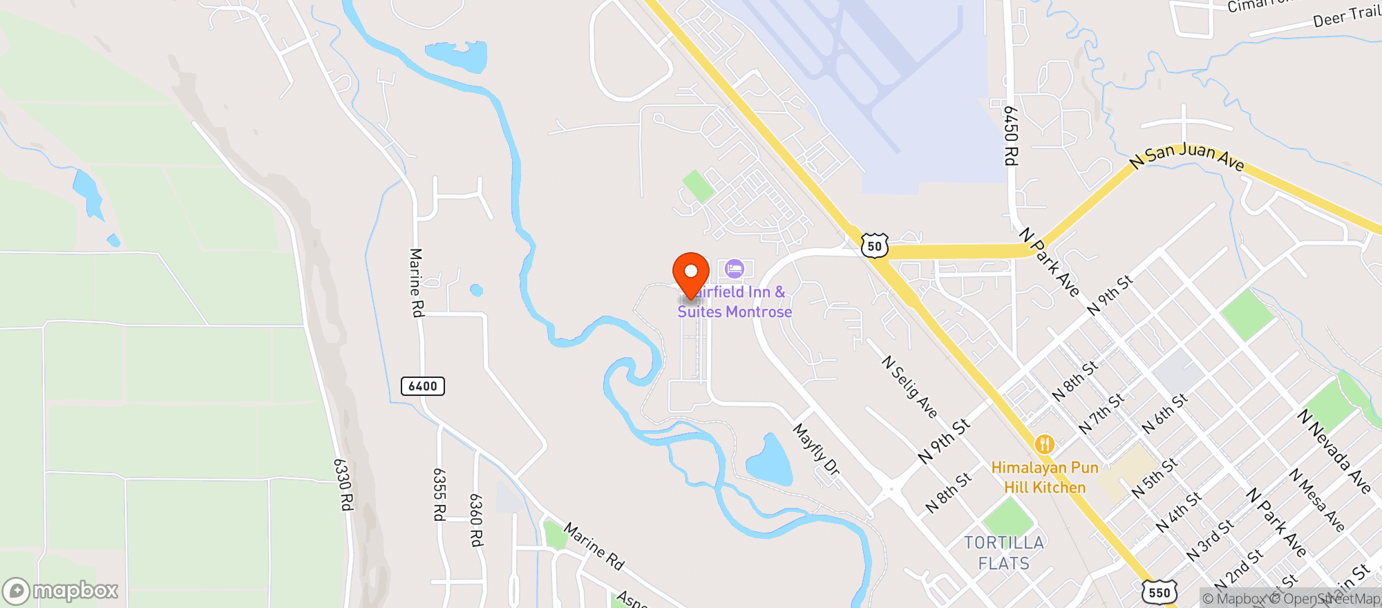Map showing Toasty All Day Eatery