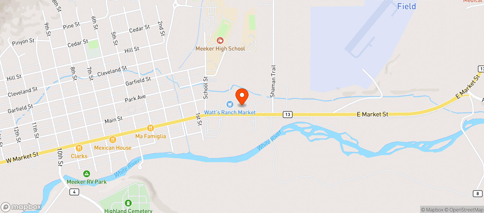 Map showing Off the Olive Branch