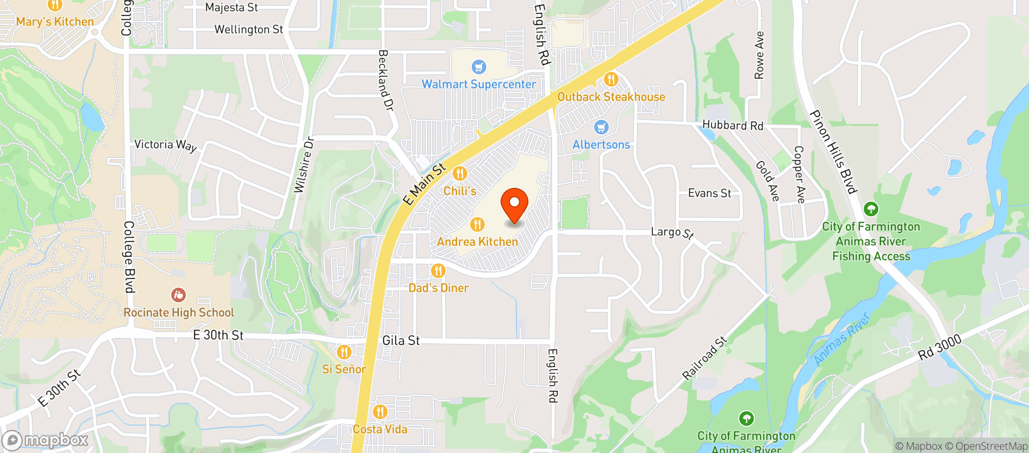 Map showing Gnc