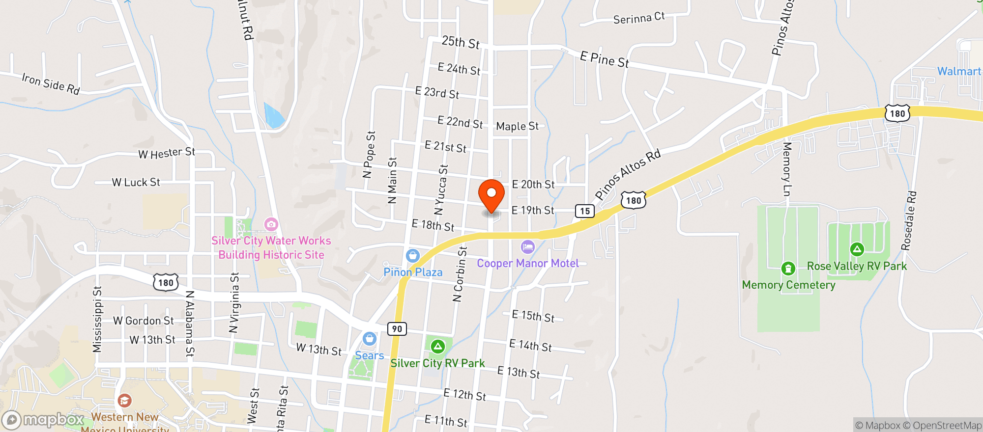 Map showing Snappy Mart
