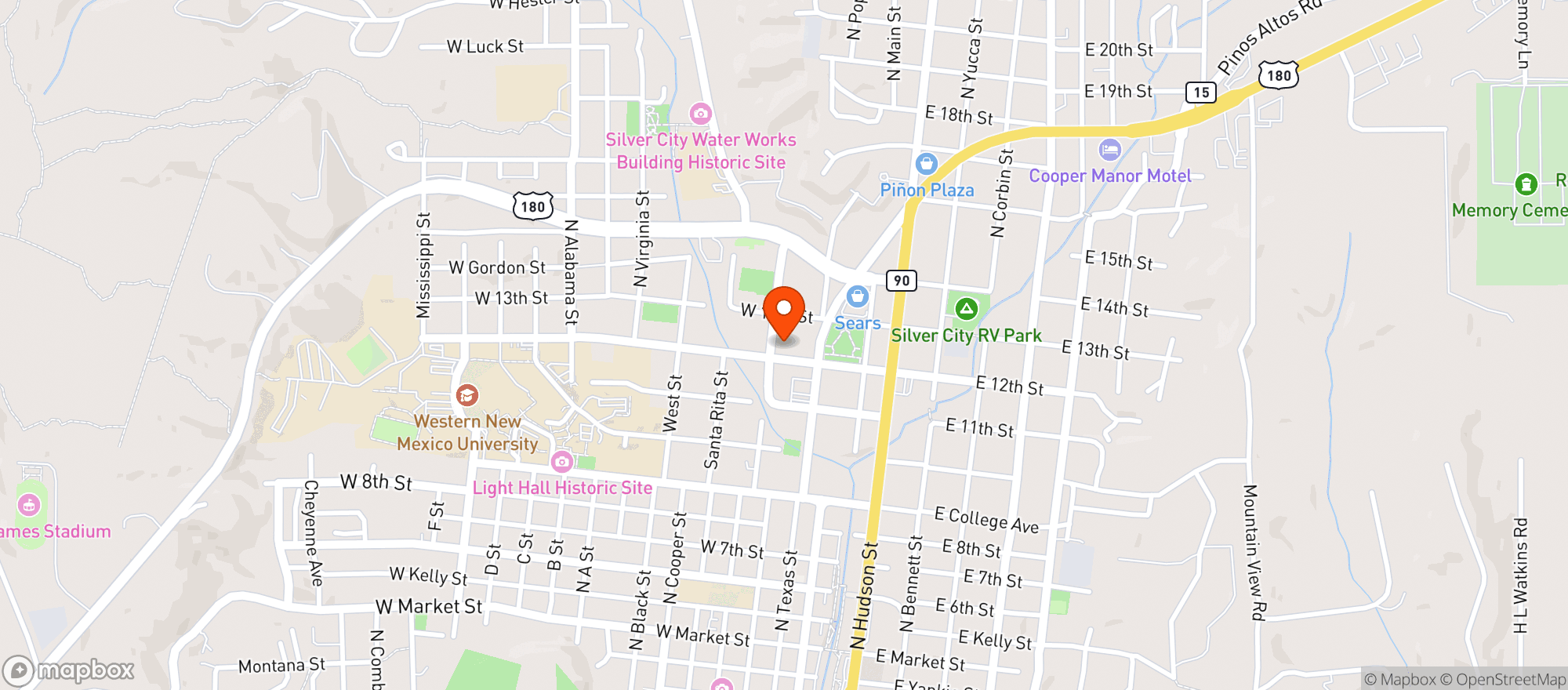 Map showing Snappy Mart #000202