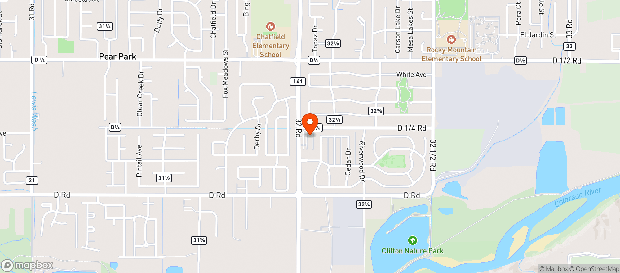 Map showing East Valley Liquor