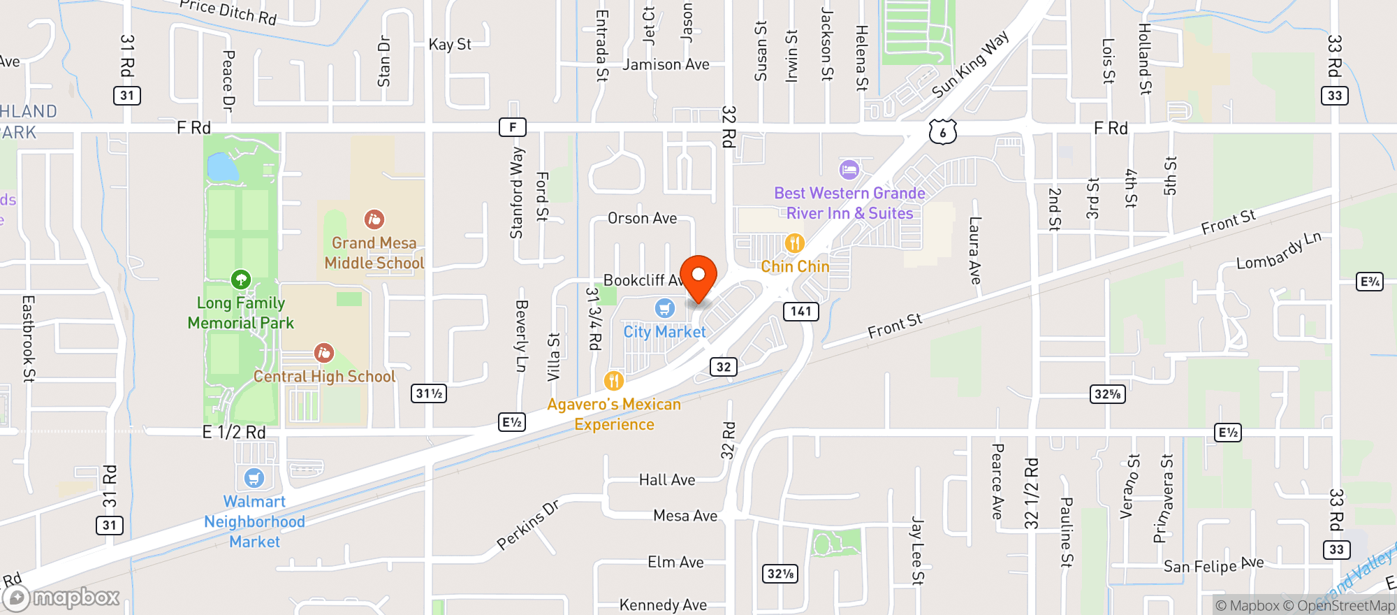 Map showing The Kratom Bar (Coronado Plaza)