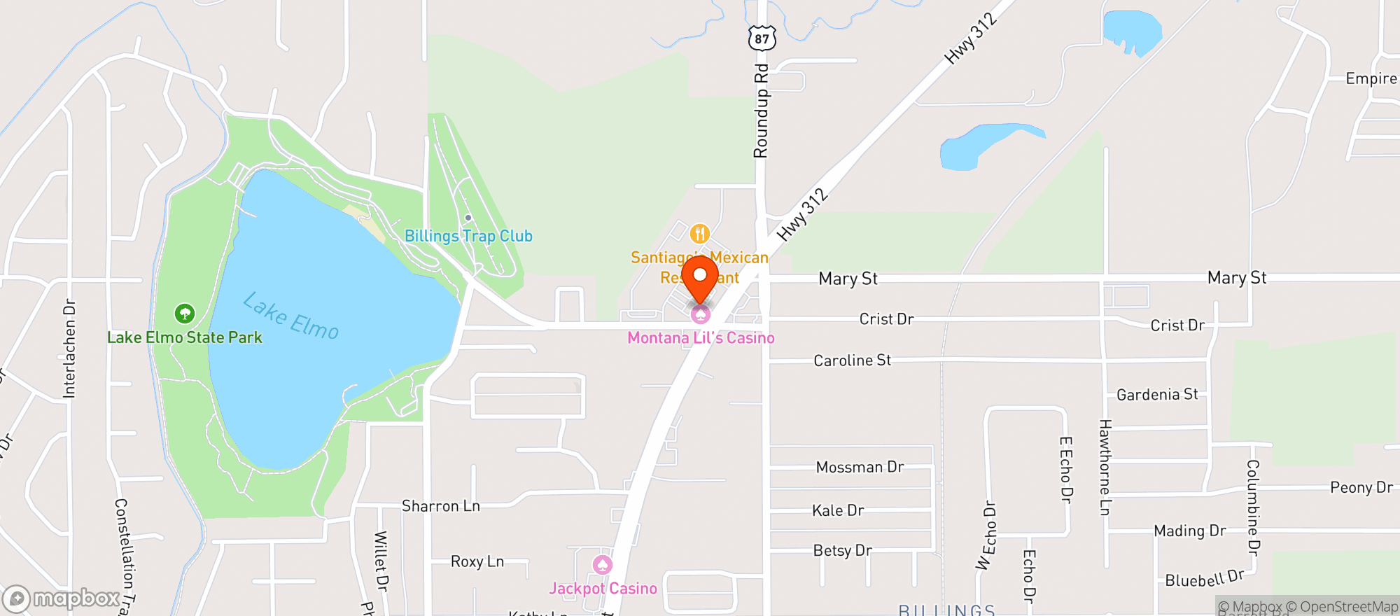 Map showing Dons Express Center