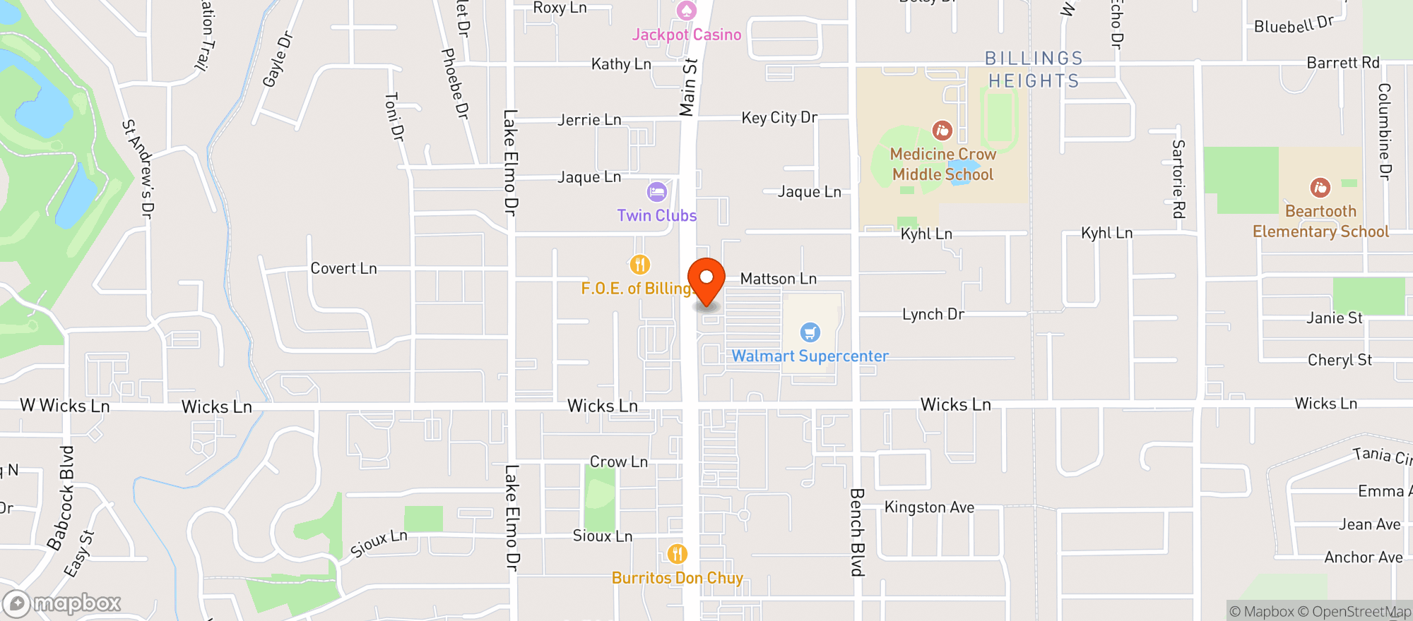 Map showing Gnc