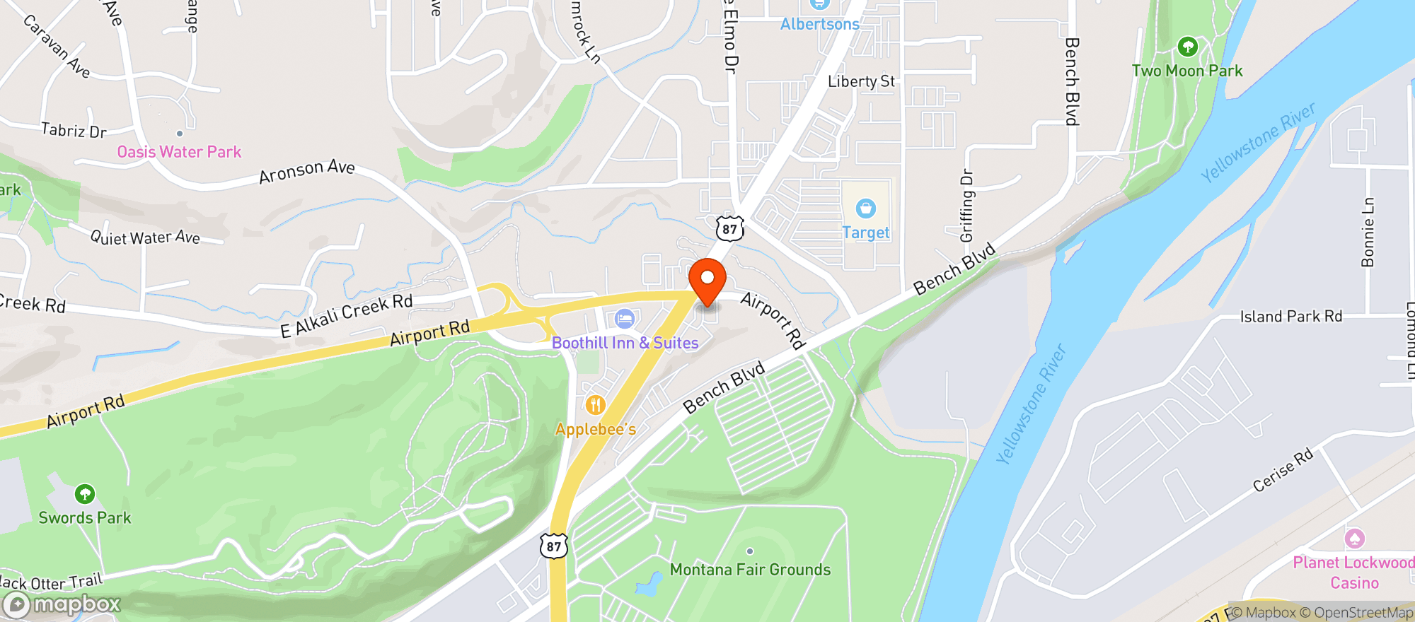 Map showing Bottles & Shots Club Liquor Store