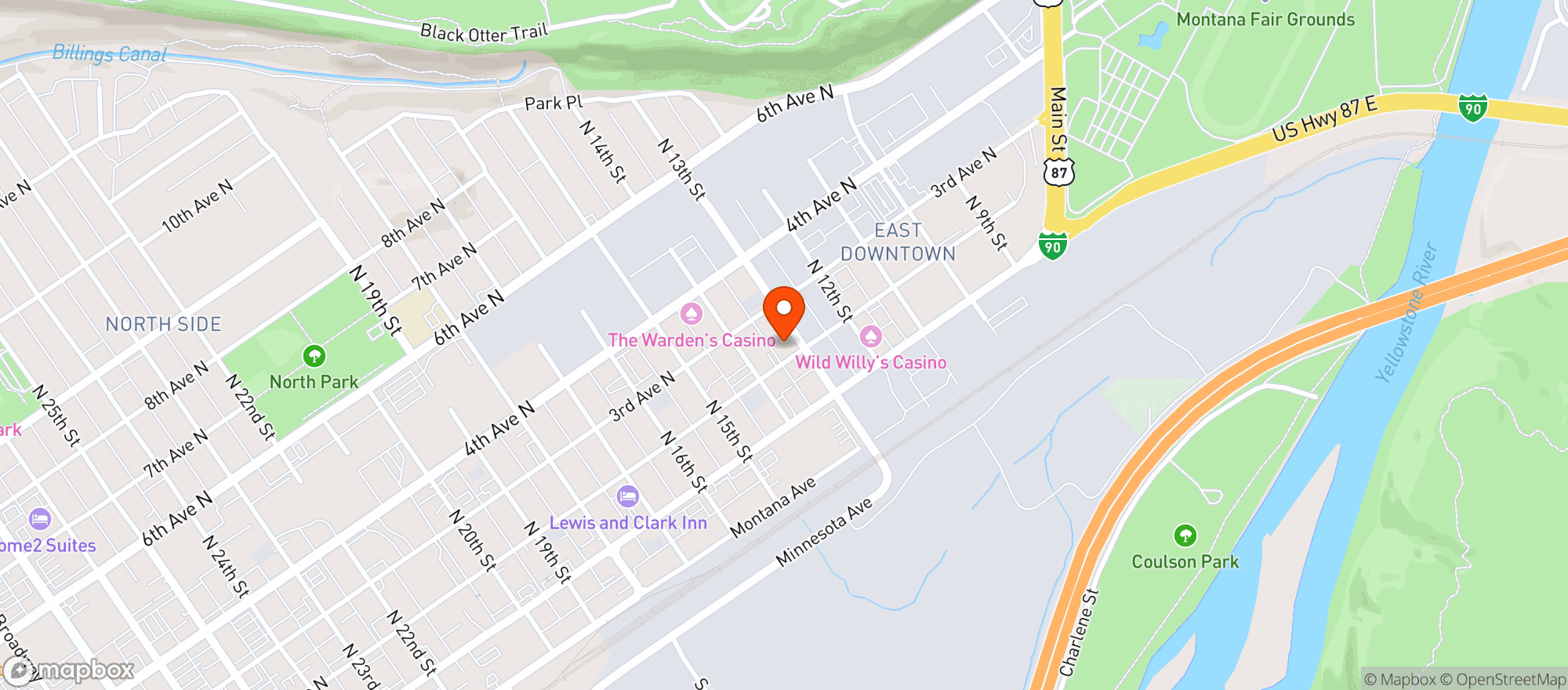 Map showing 1889 Brewing Co