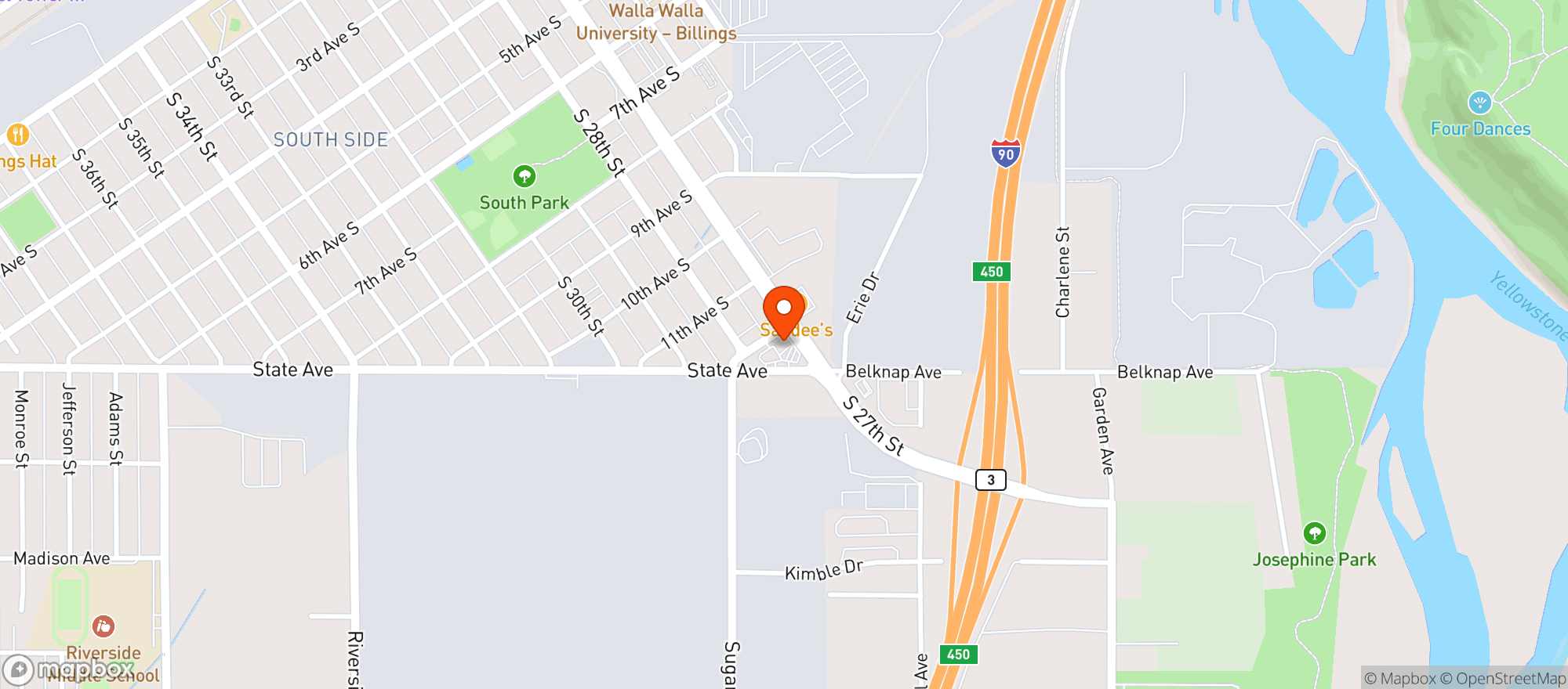 Map showing On The Run