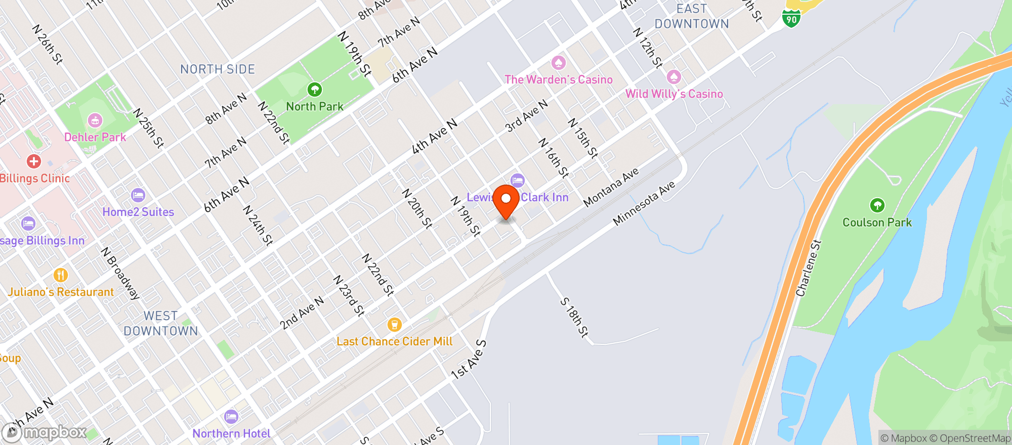 Map showing Cold Smoke