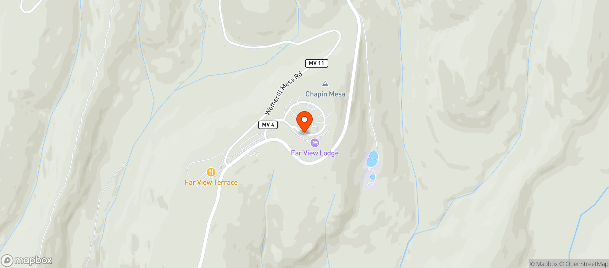 Map showing Morefield Village Store